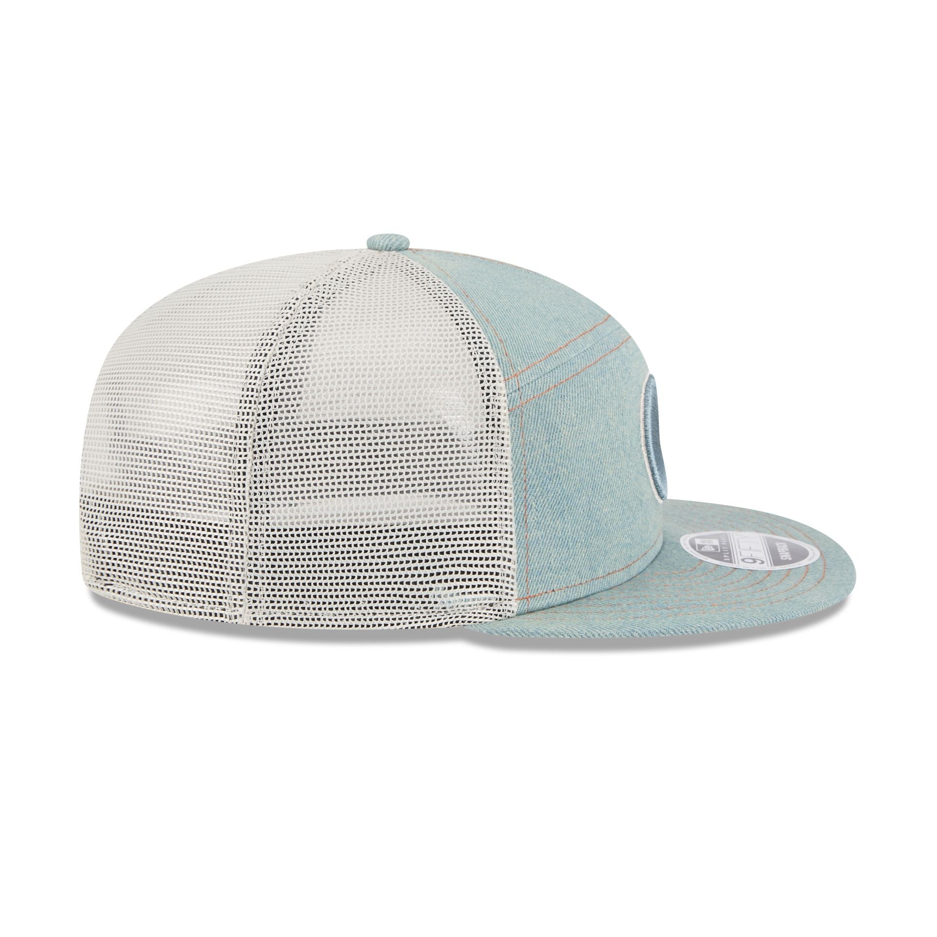 Georgetown Hoyas Denim Split Panel 9FIFTY Trucker Hat - Image 5