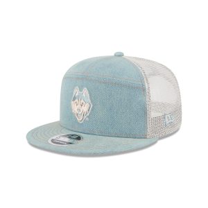 Connecticut Huskies Denim Split Panel 9FIFTY Trucker Hat