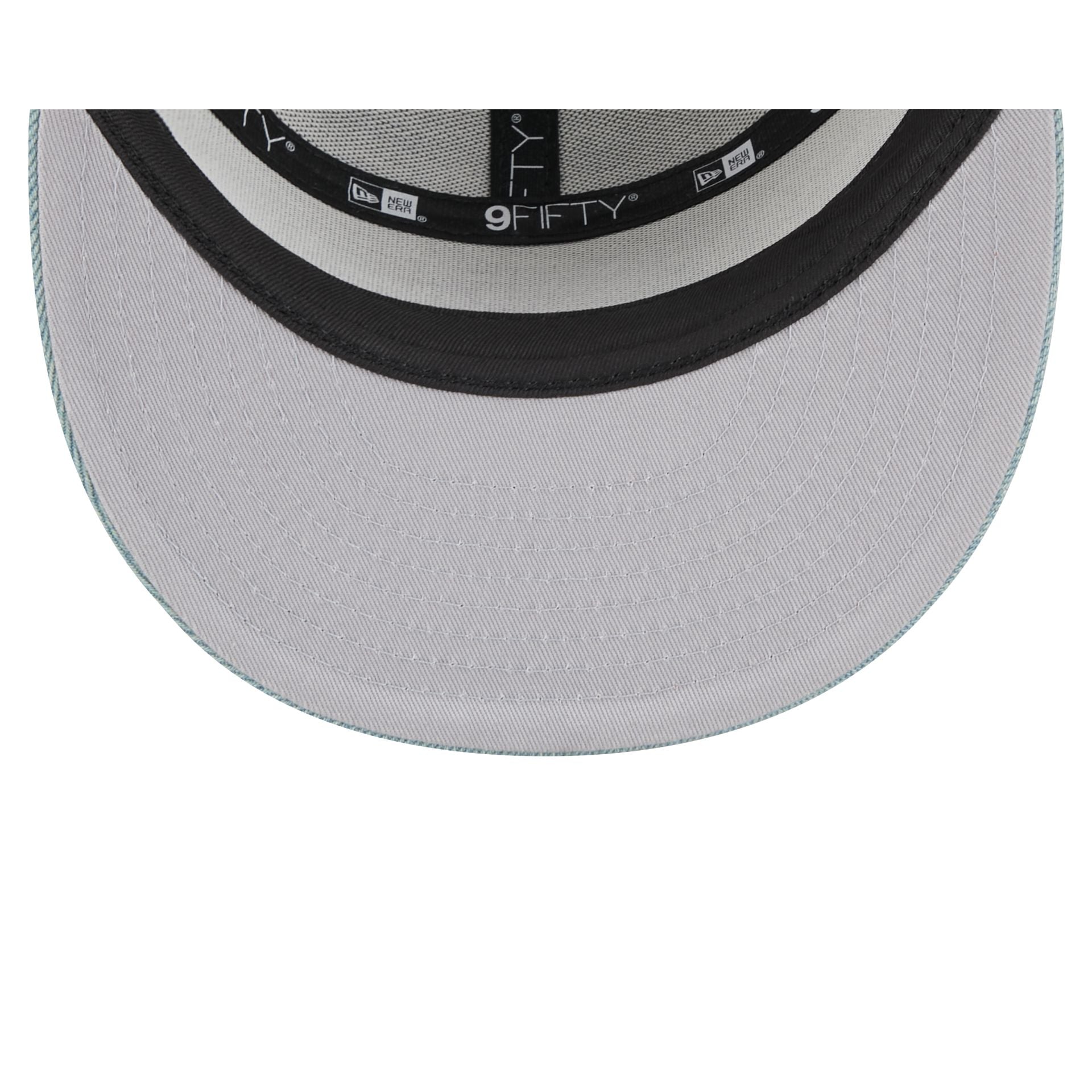 North Carolina Tar Heels Denim Split Panel 9FIFTY Trucker Hat - Image 7