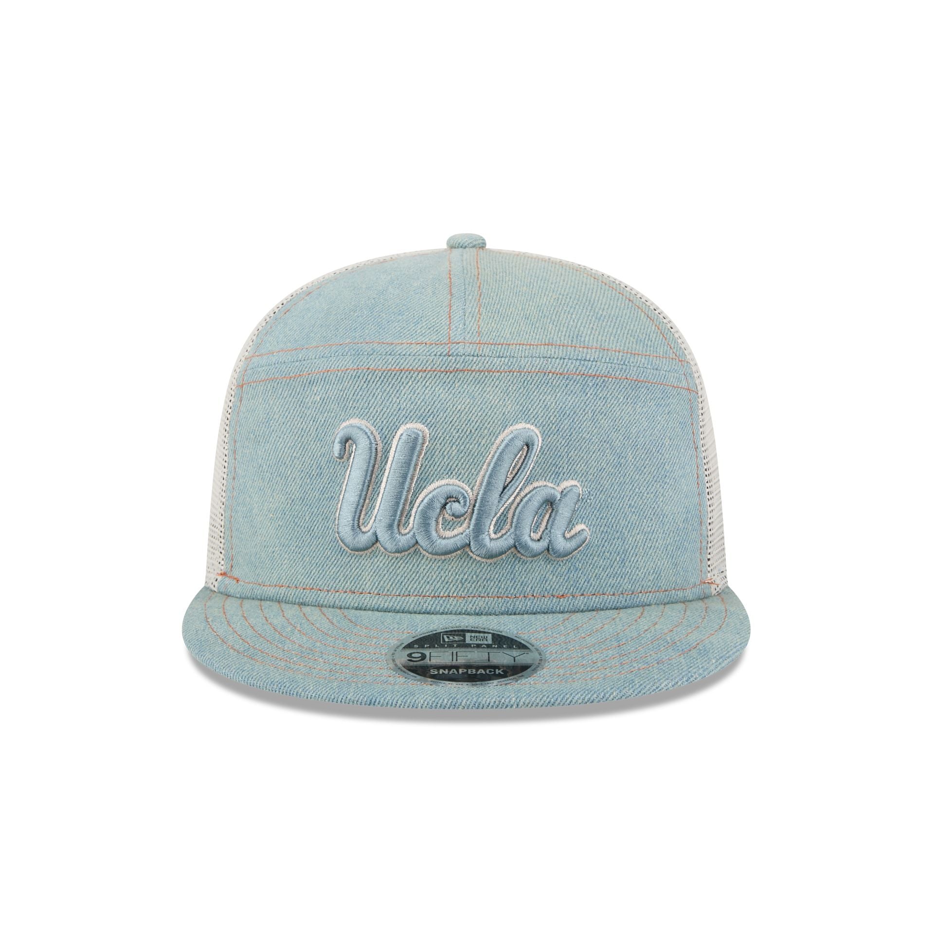 UCLA Bruins Denim Split Panel 9FIFTY Trucker Hat - Image 2