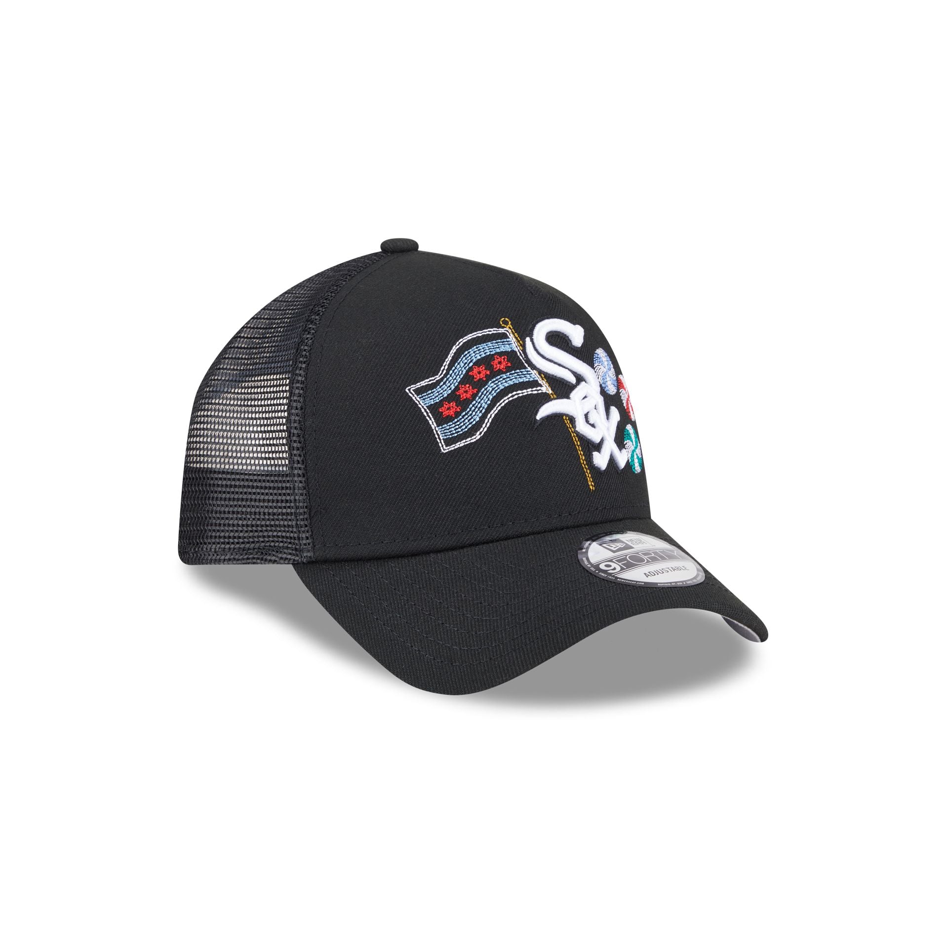 Chicago White Sox State Stitch 9FORTY A-Frame Trucker Hat - Image 3