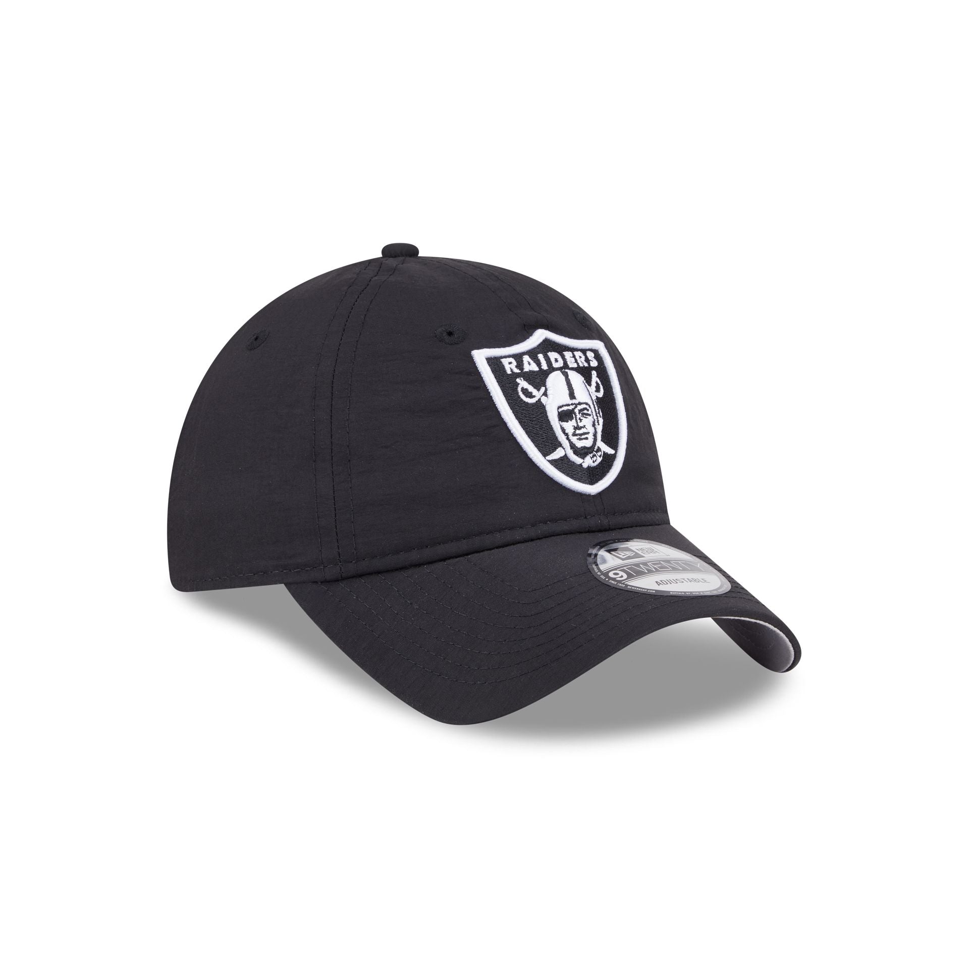 Las Vegas Raiders Everyday Nylon Black 9TWENTY Adjustable Hat - Image 3