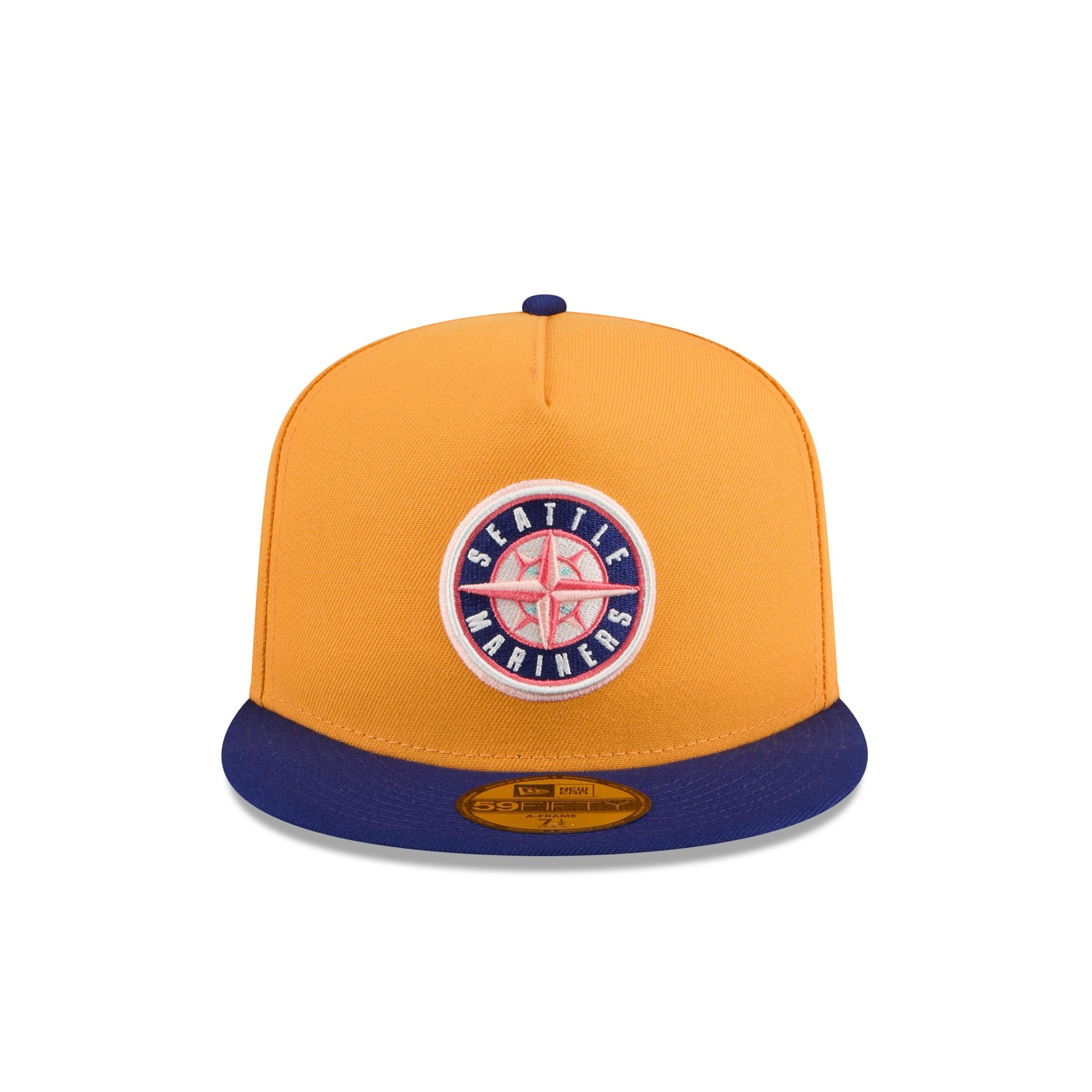 Seattle Mariners Gold 59FIFTY A-Frame Fitted Hat - Image 2