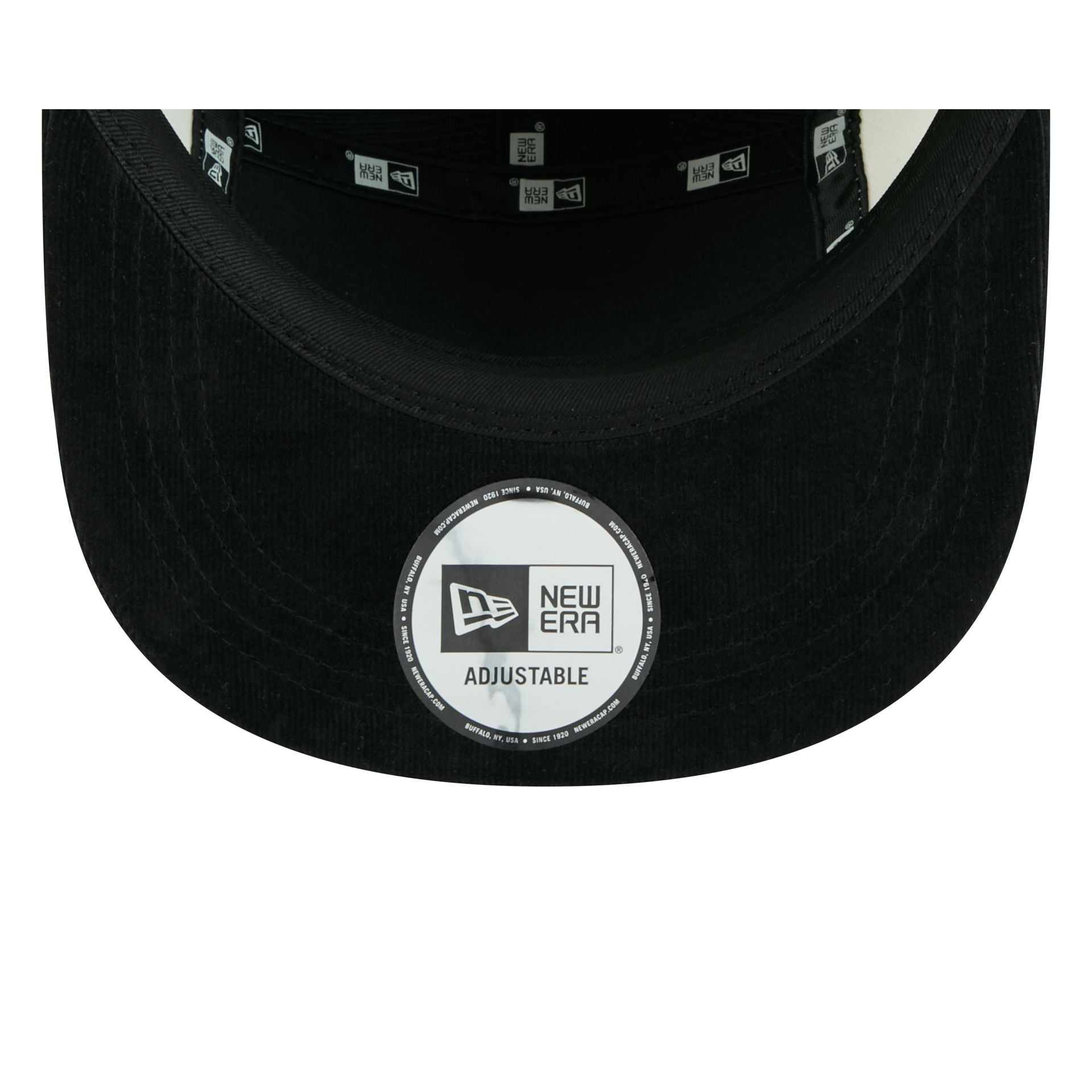 New Era Cap Black White Cord Camper Strapback Hat - Image 7