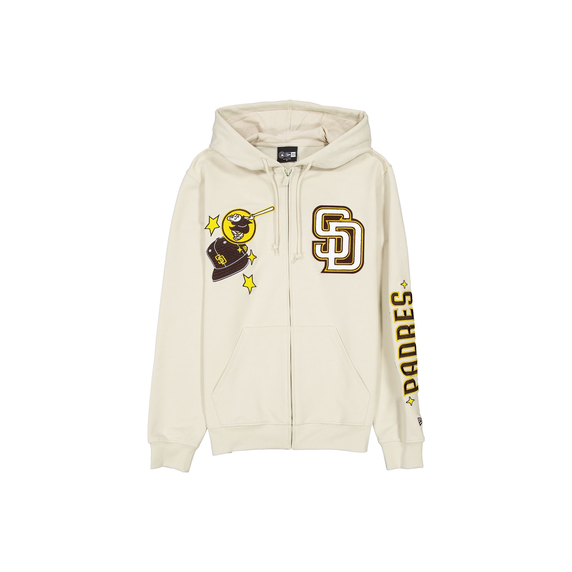 San Diego Padres Stone Logo Select Full-Zip Hoodie