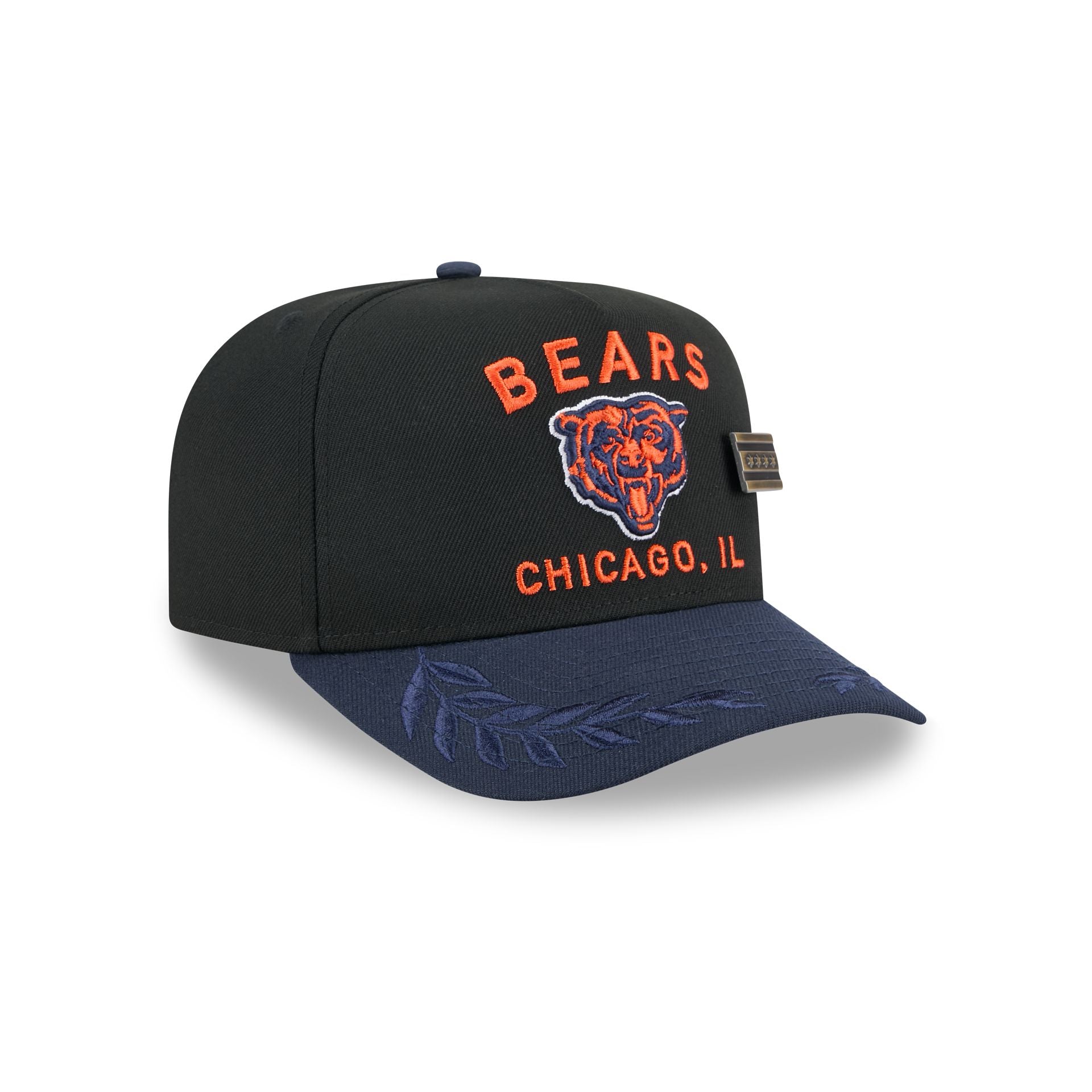 Chicago Bears 2025 Draft Black 59FIFTY A-Frame Fitted Hat - Image 3