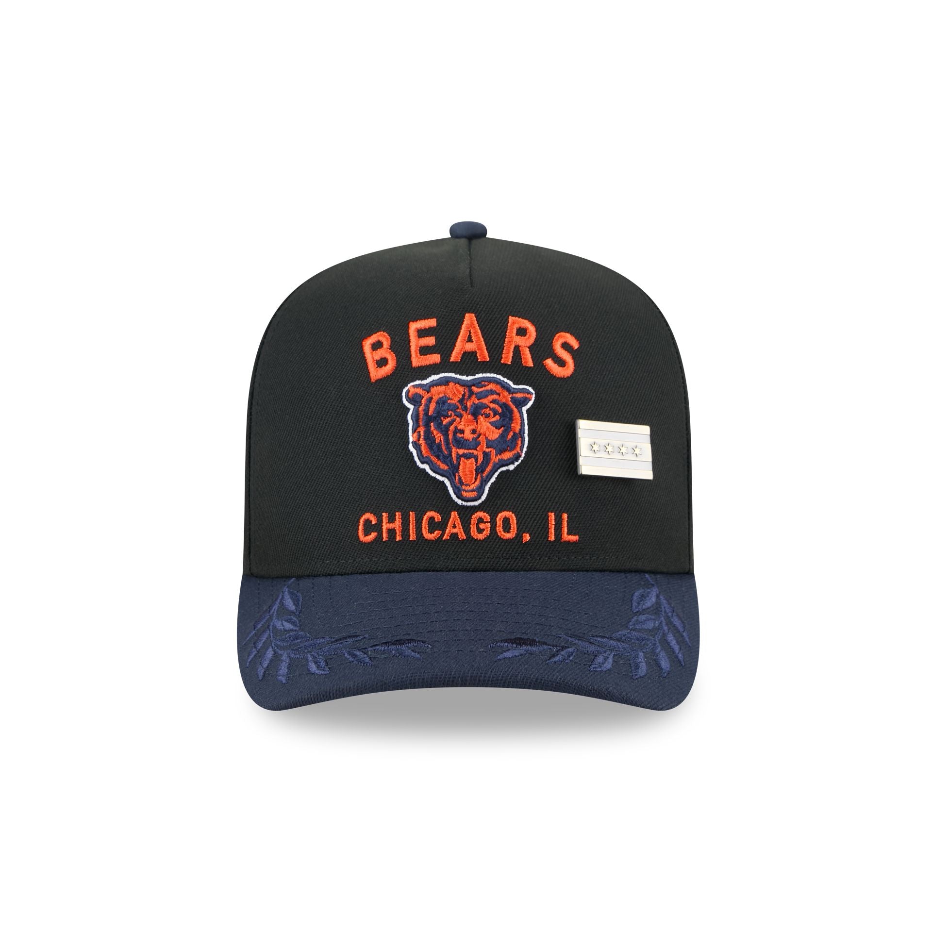 Chicago Bears 2025 Draft Black 59FIFTY A-Frame Fitted Hat - Image 2