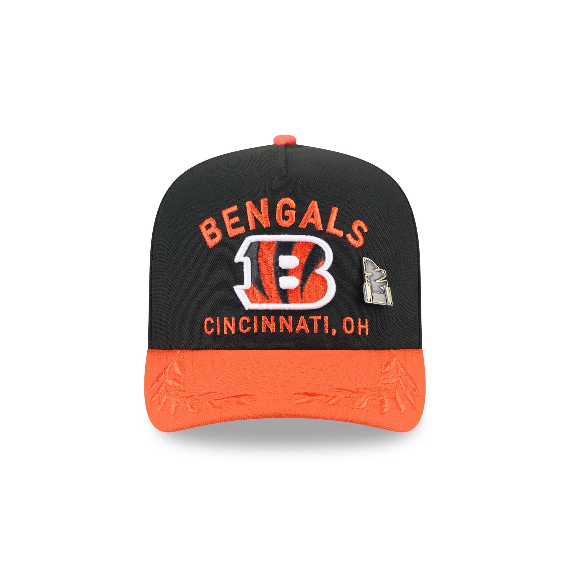 Cincinnati Bengals 2025 Draft Black 59FIFTY A-Frame Fitted Hat - Image 2