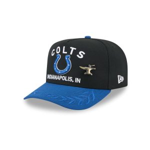 Indianapolis Colts 2025 Draft Black 59FIFTY A-Frame Fitted Hat