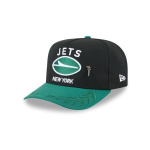 New York Jets 2025 Draft Black 59FIFTY A-Frame Fitted Hat