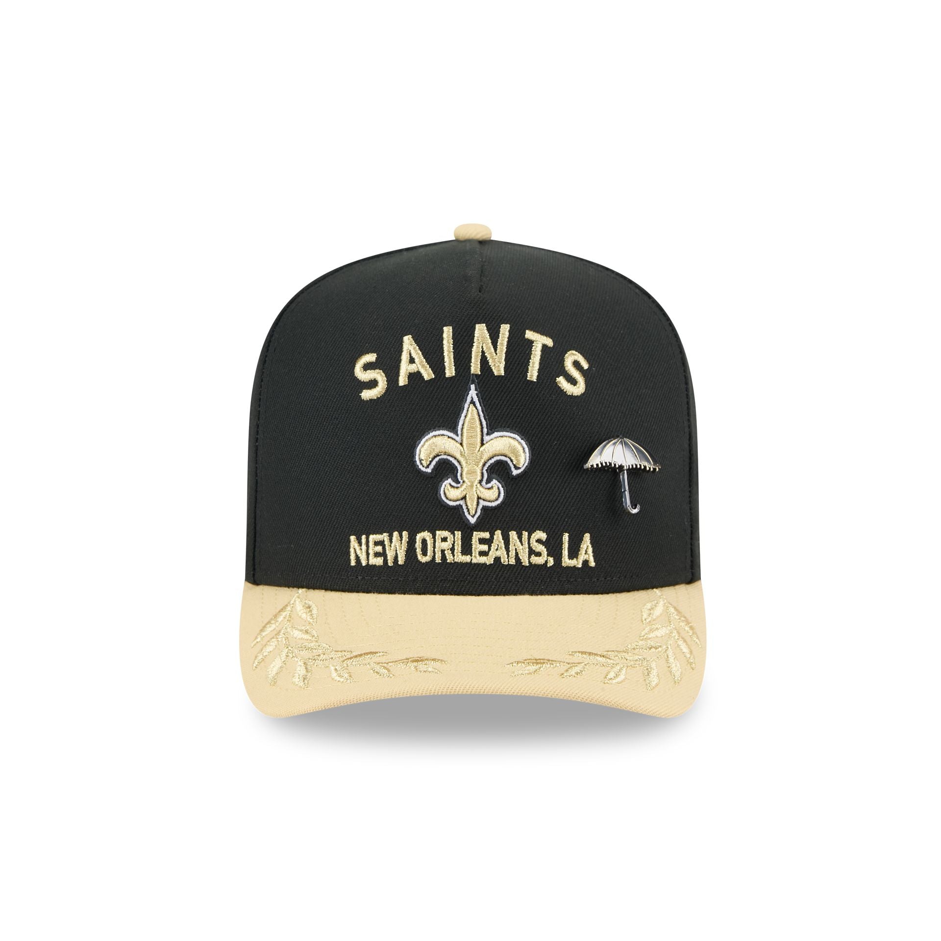 New Orleans Saints 2025 Draft Black 59FIFTY A-Frame Fitted Hat - Image 2