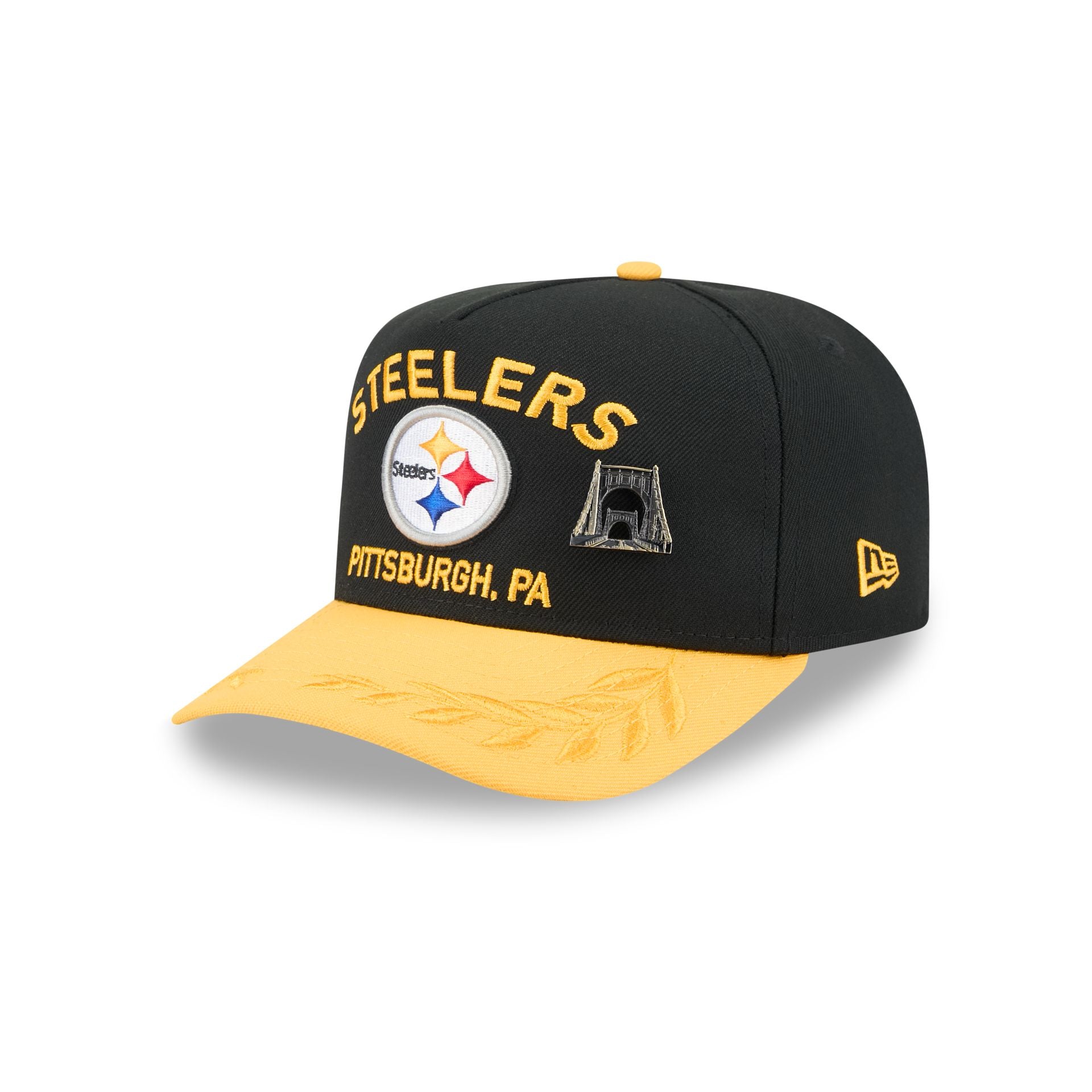 Pittsburgh Steelers 2025 Draft Black 59FIFTY A-Frame Fitted Hat