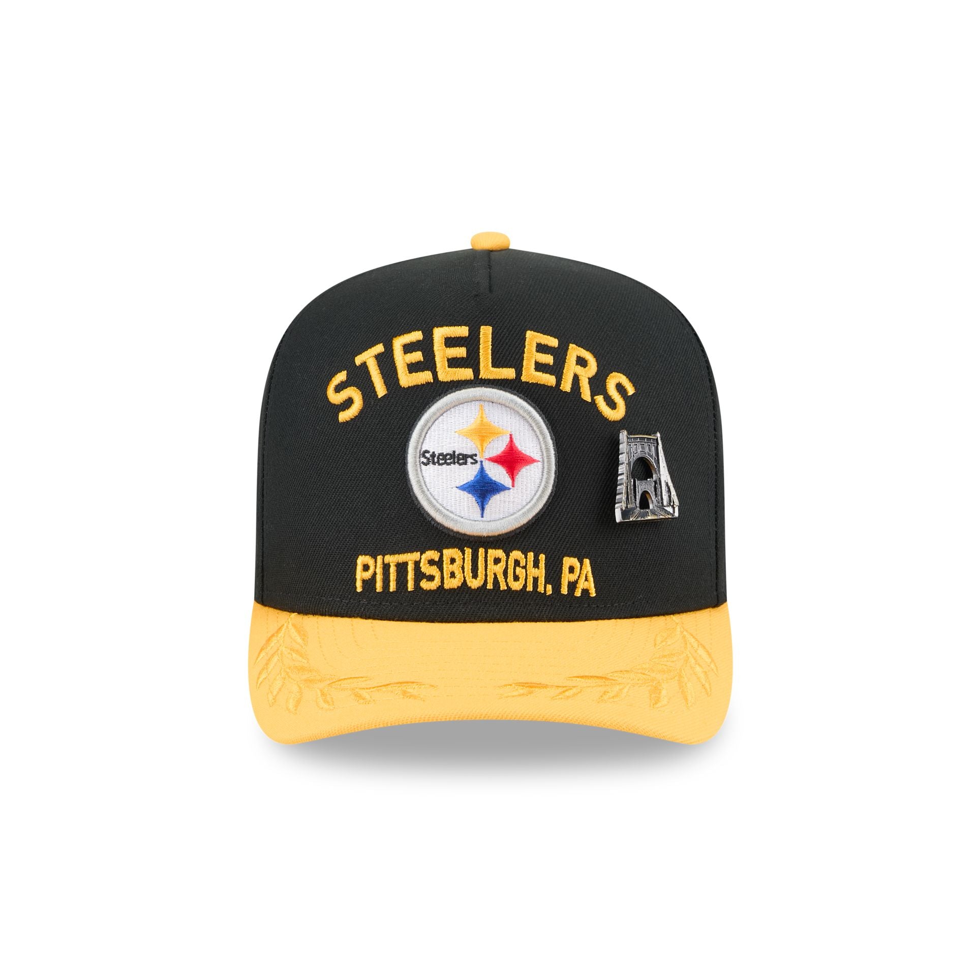 Pittsburgh Steelers 2025 Draft Black 59FIFTY A-Frame Fitted Hat - Image 2