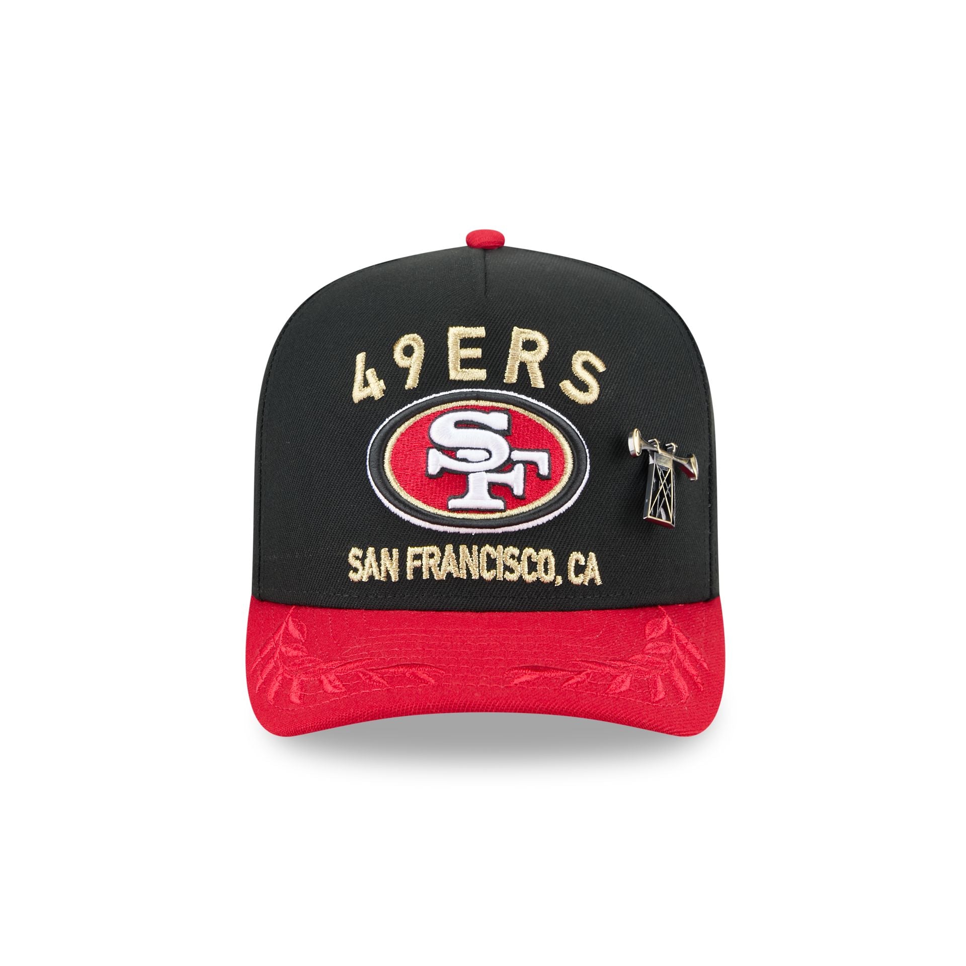 San Francisco 49ers 2025 Draft Black 59FIFTY A-Frame Fitted Hat - Image 2