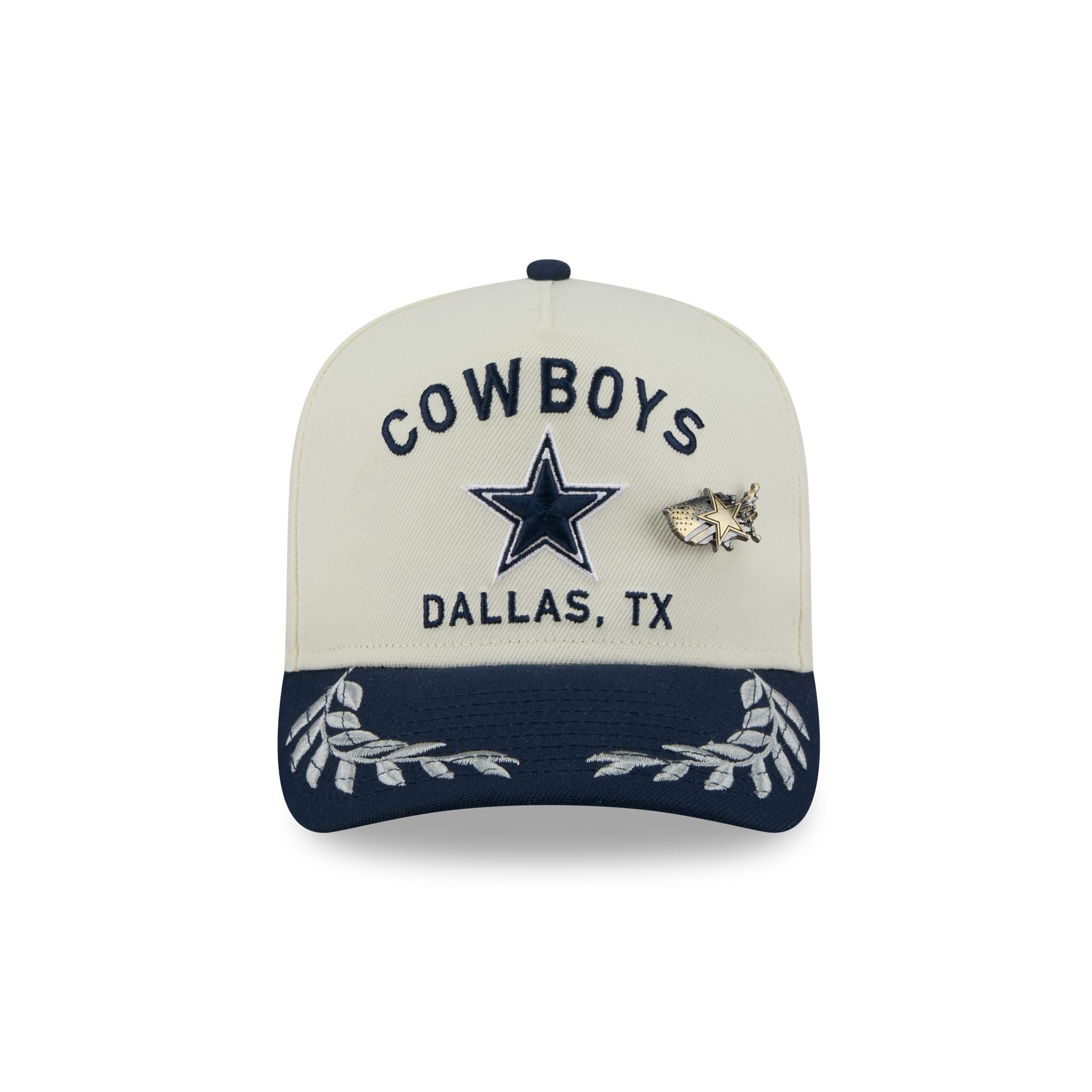 Dallas Cowboys 2025 Draft Chrome White 59FIFTY A-Frame Fitted Hat - Image 2