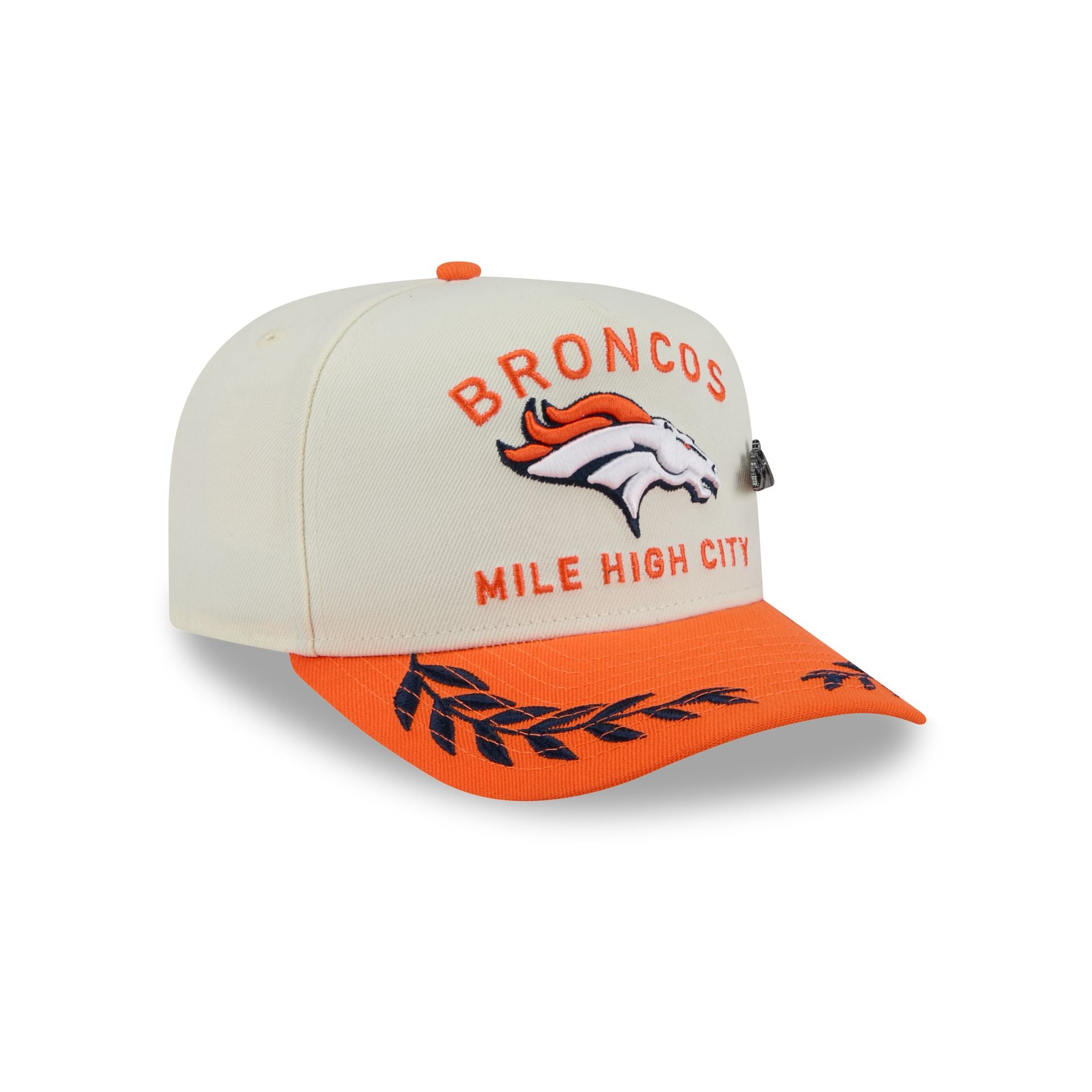 Denver Broncos 2025 Draft Chrome White 59FIFTY A-Frame Fitted Hat - Image 3