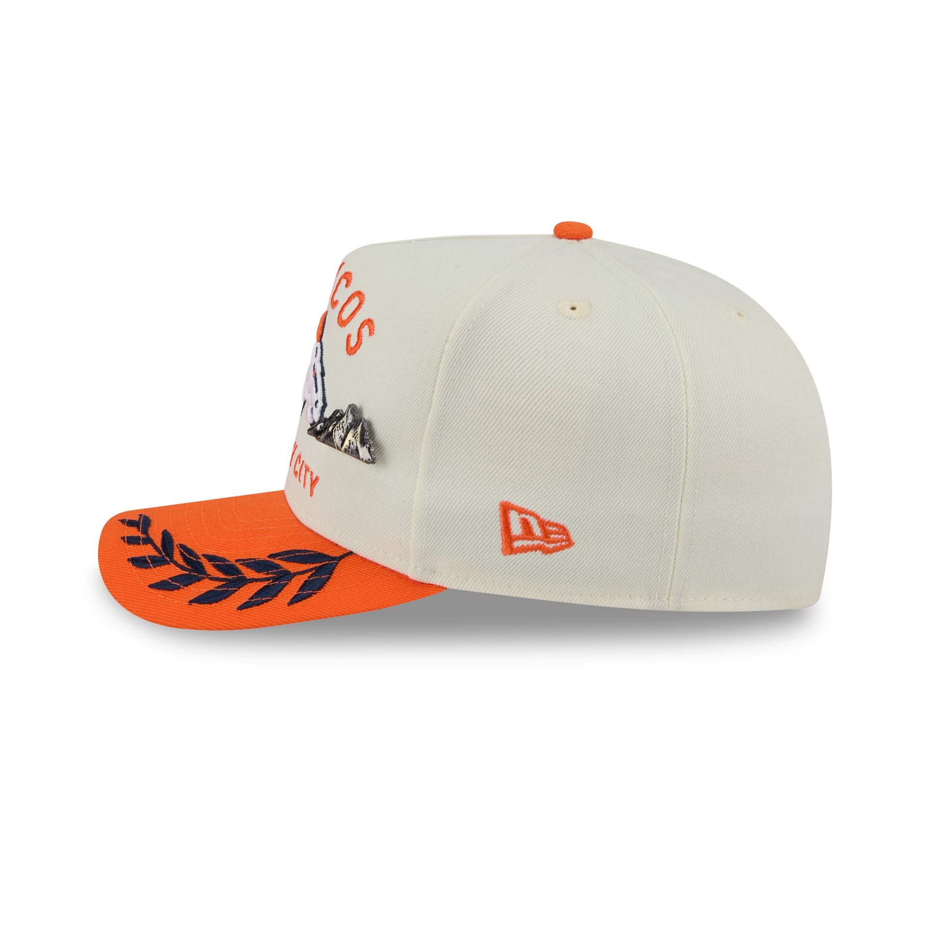 Denver Broncos 2025 Draft Chrome White 59FIFTY A-Frame Fitted Hat - Image 4