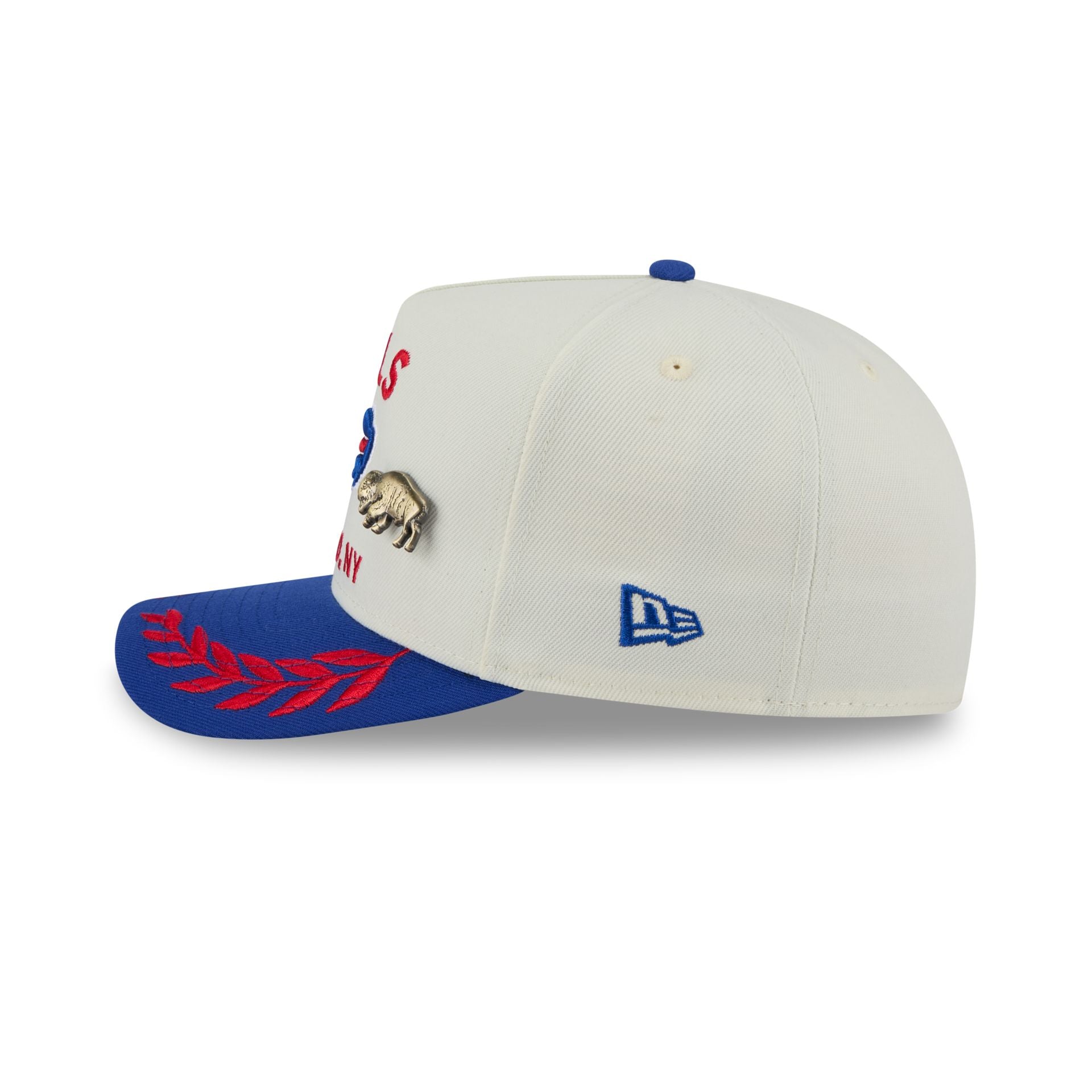 Buffalo Bills 2025 Draft Chrome White 59FIFTY A-Frame Fitted Hat - Image 4