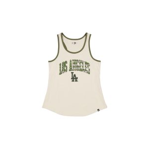 Los Angeles Dodgers Armed Forces Day 2025 Women's Stone Tank Top