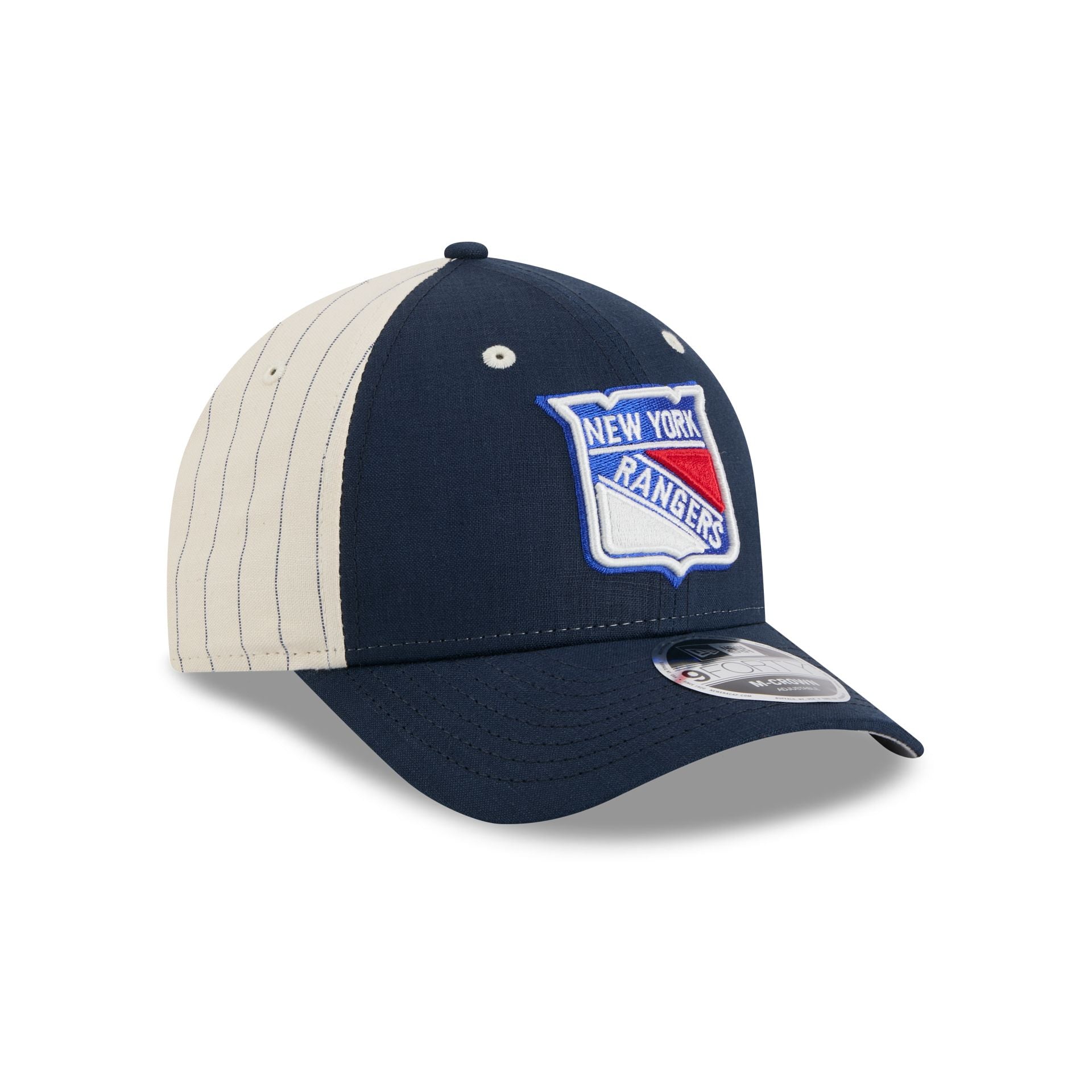 New York Rangers Linen 9FORTY M-Crown Snapback Hat - Image 3