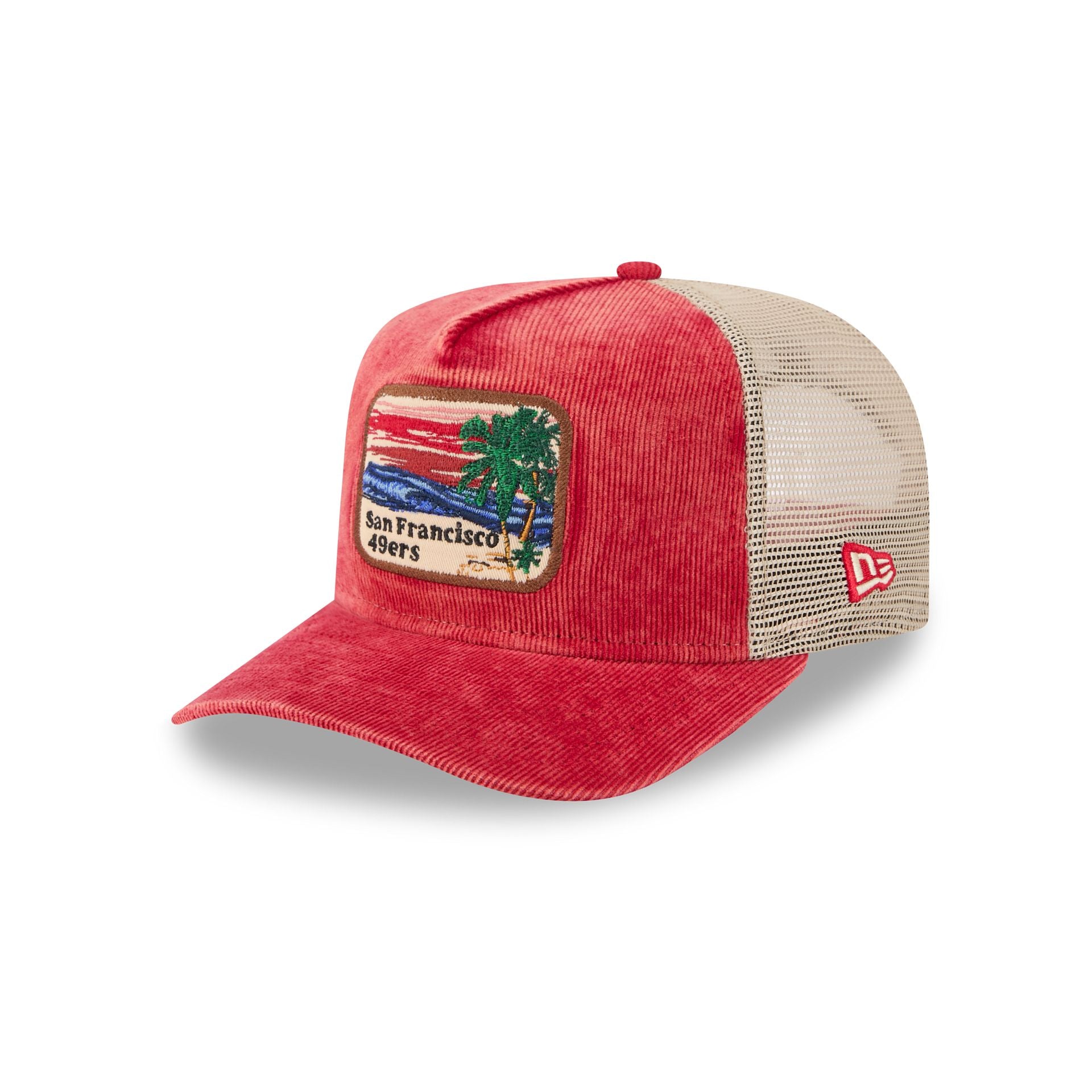 San Francisco 49ers Vintage Landscape 9FIFTY A-Frame Trucker Hat - Image 3