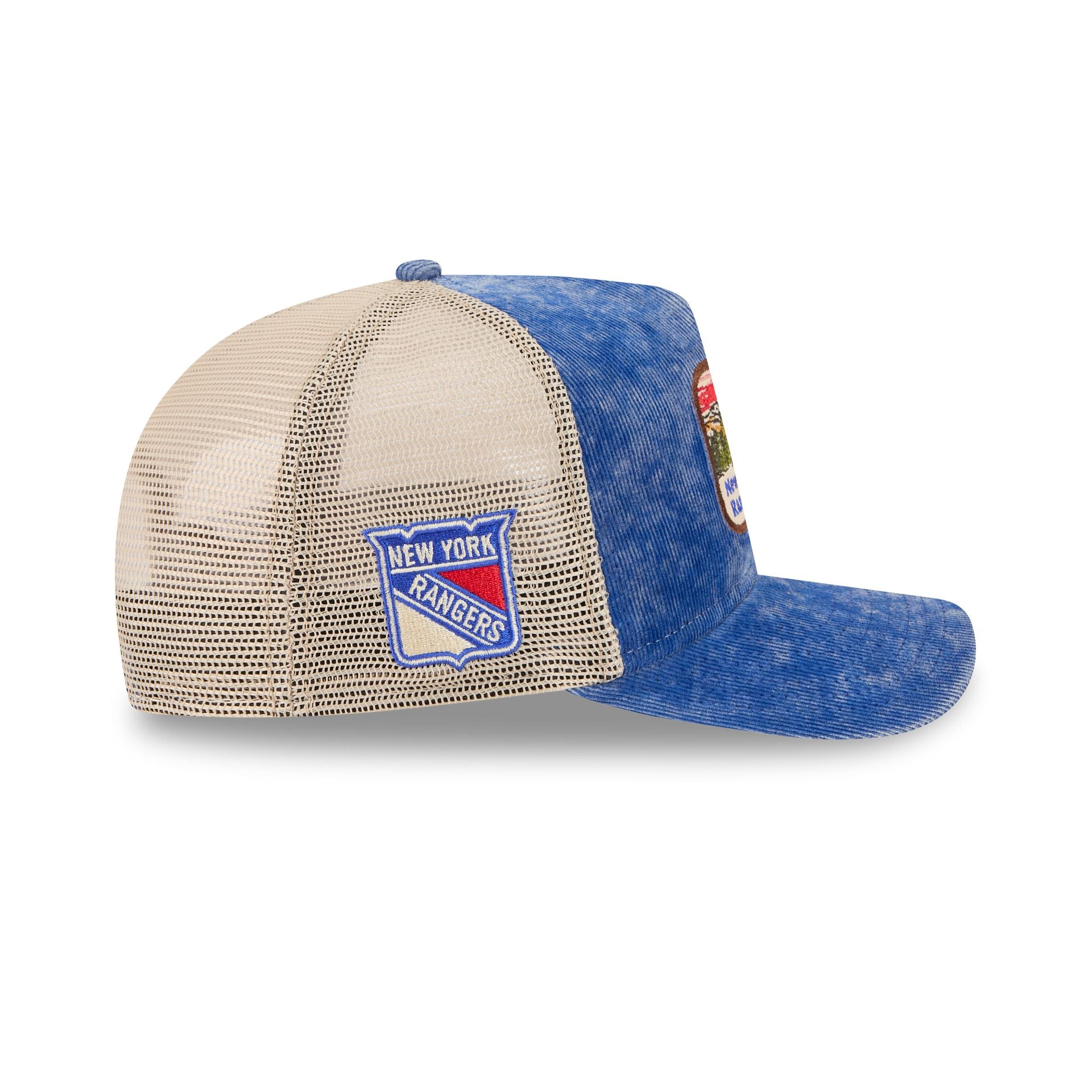 New York Rangers Vintage Landscape 9FIFTY A-Frame Trucker Hat - Image 4