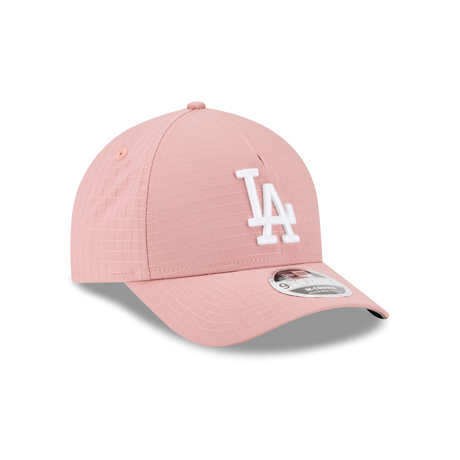 Los Angeles Dodgers Pink Ripstop 9FORTY M-Crown A-Frame Snapback Hat - Image 3