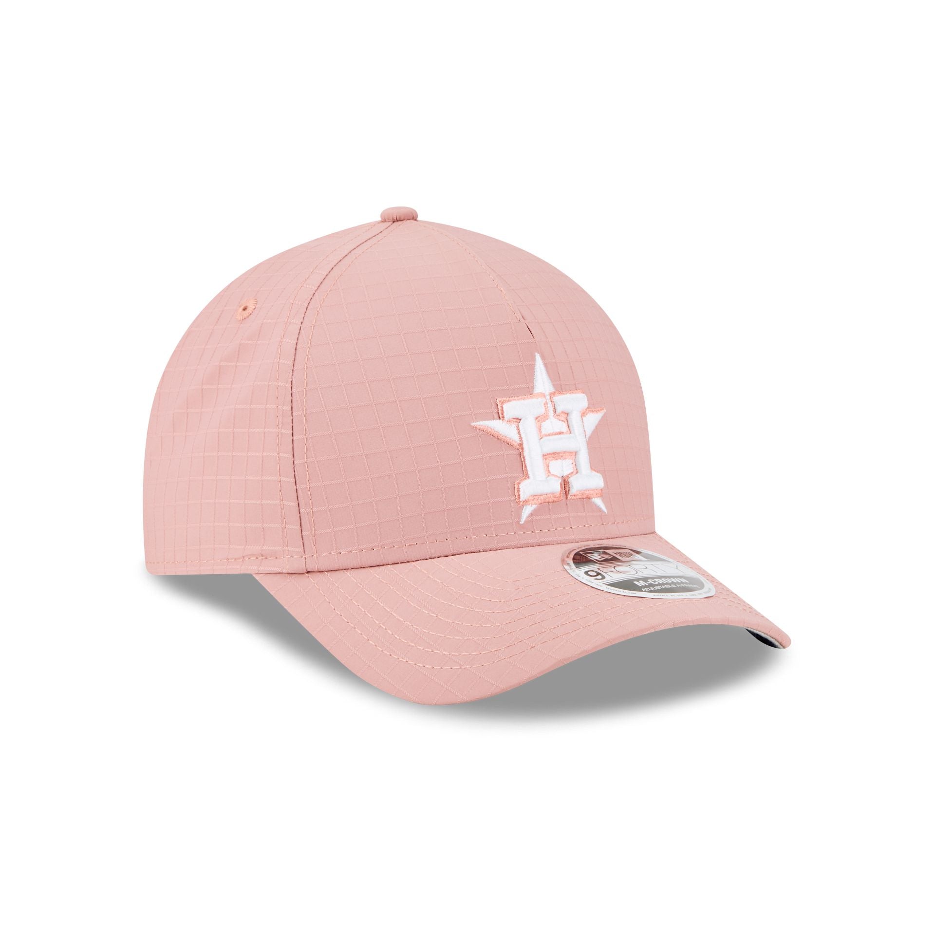 Houston Astros Pink Ripstop 9FORTY M-Crown A-Frame Snapback Hat - Image 3