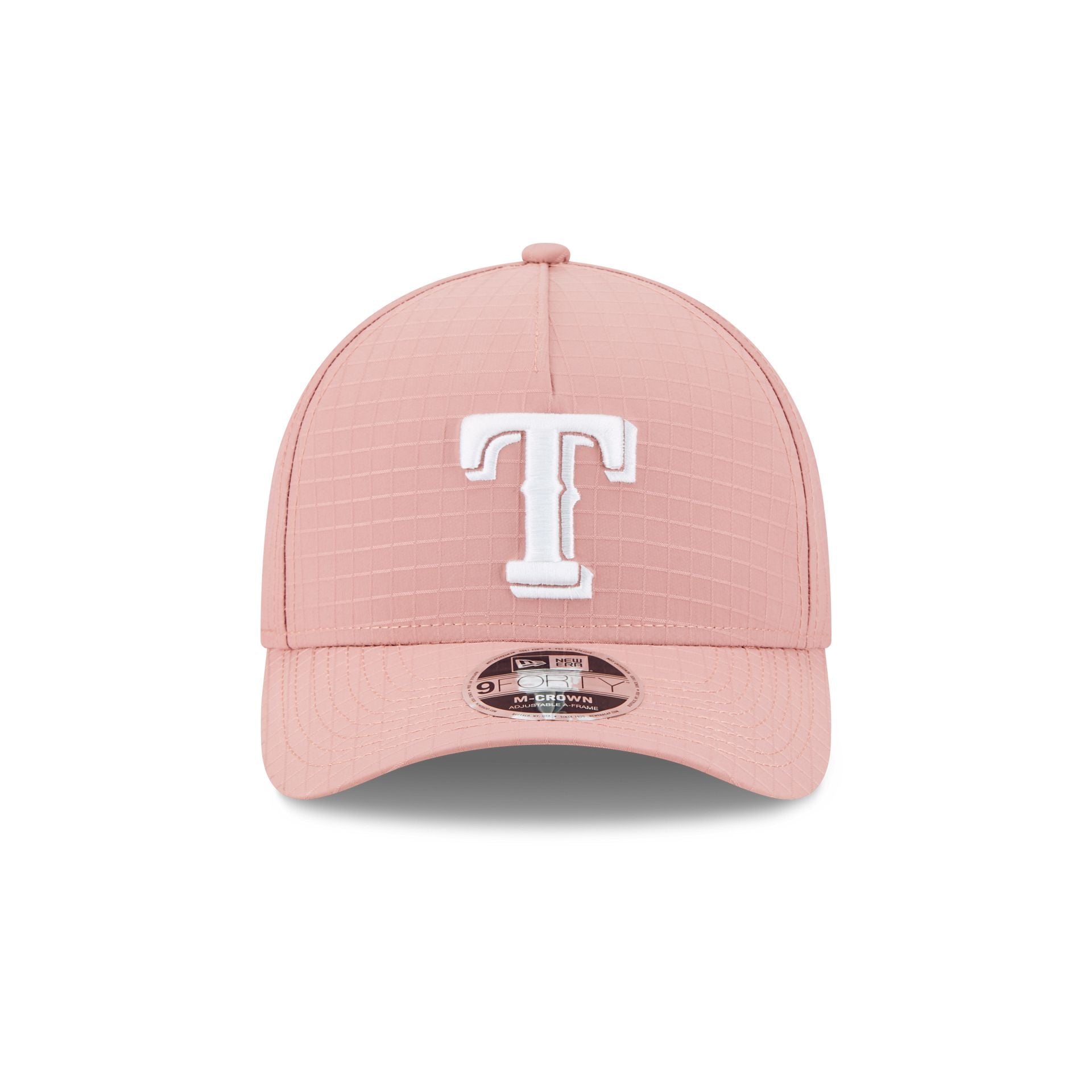 Texas Rangers Pink Ripstop 9FORTY M-Crown A-Frame Snapback Hat - Image 2