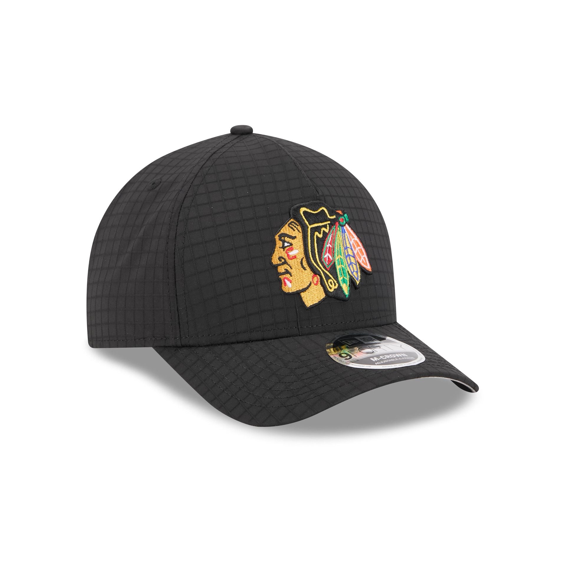 Chicago Blackhawks Ripstop 9FORTY M-Crown A-Frame Snapback Hat - Image 3