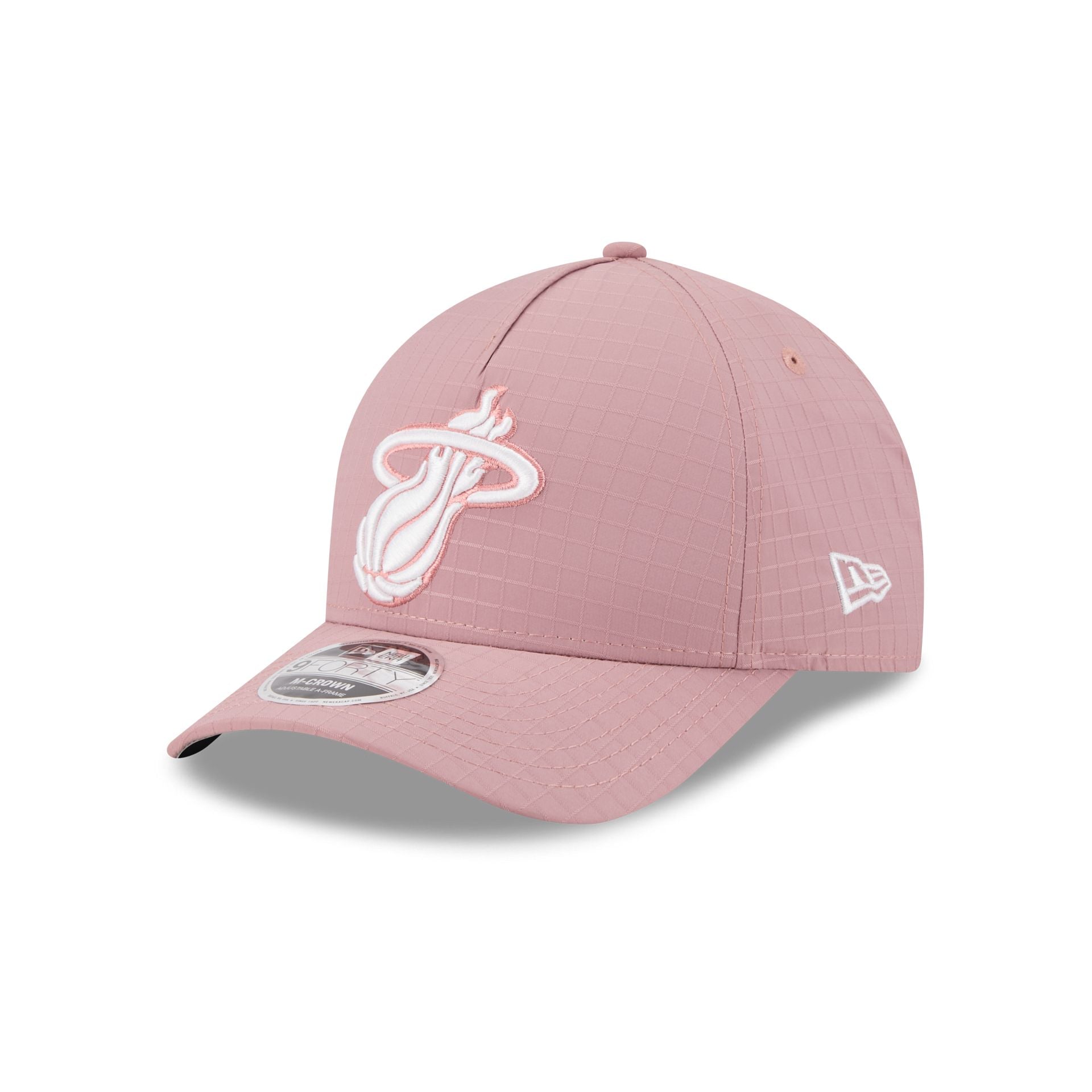 Miami Heat Pink Ripstop 9FORTY M-Crown A-Frame Snapback Hat