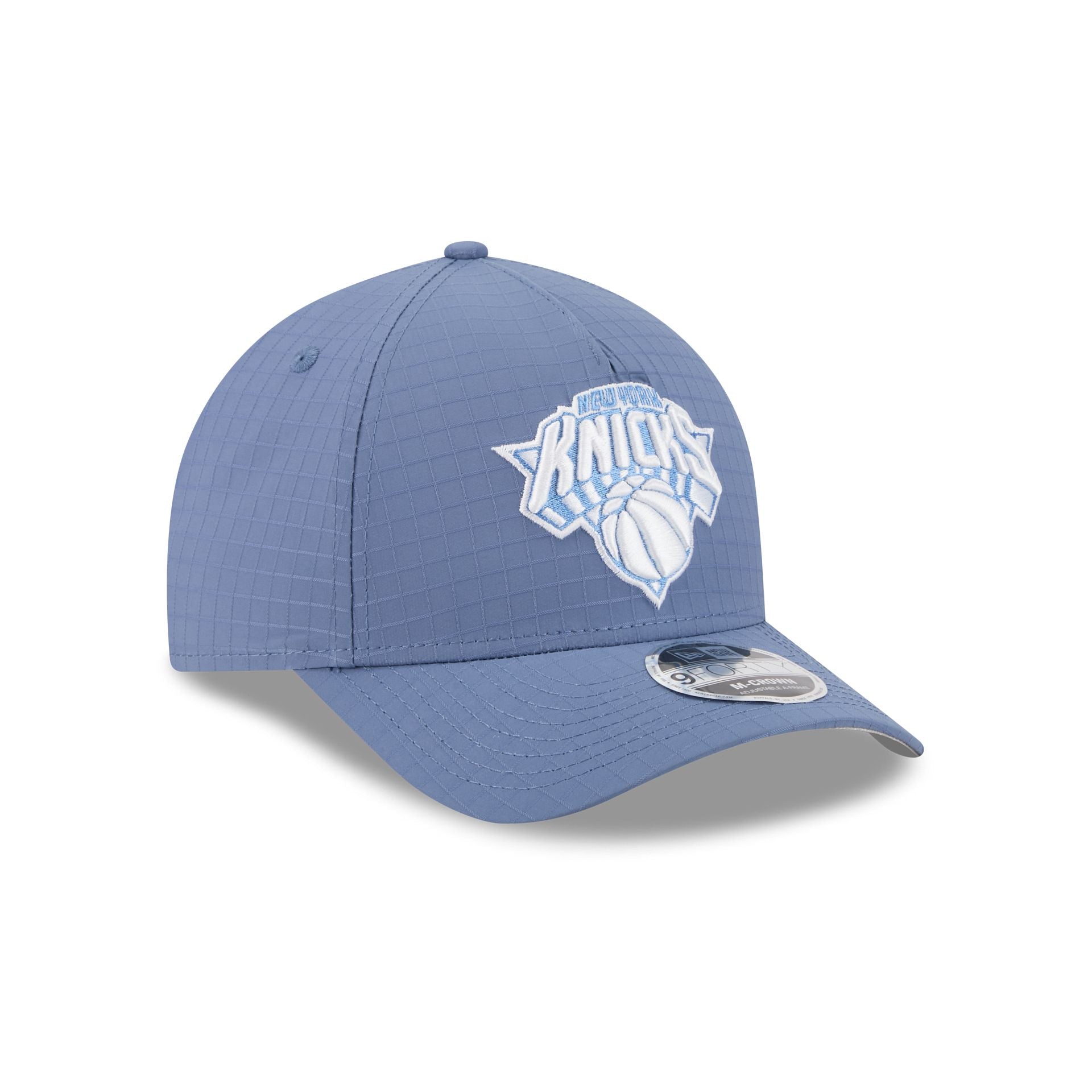New York Knicks Blue Ripstop 9FORTY M-Crown A-Frame Snapback Hat - Image 3