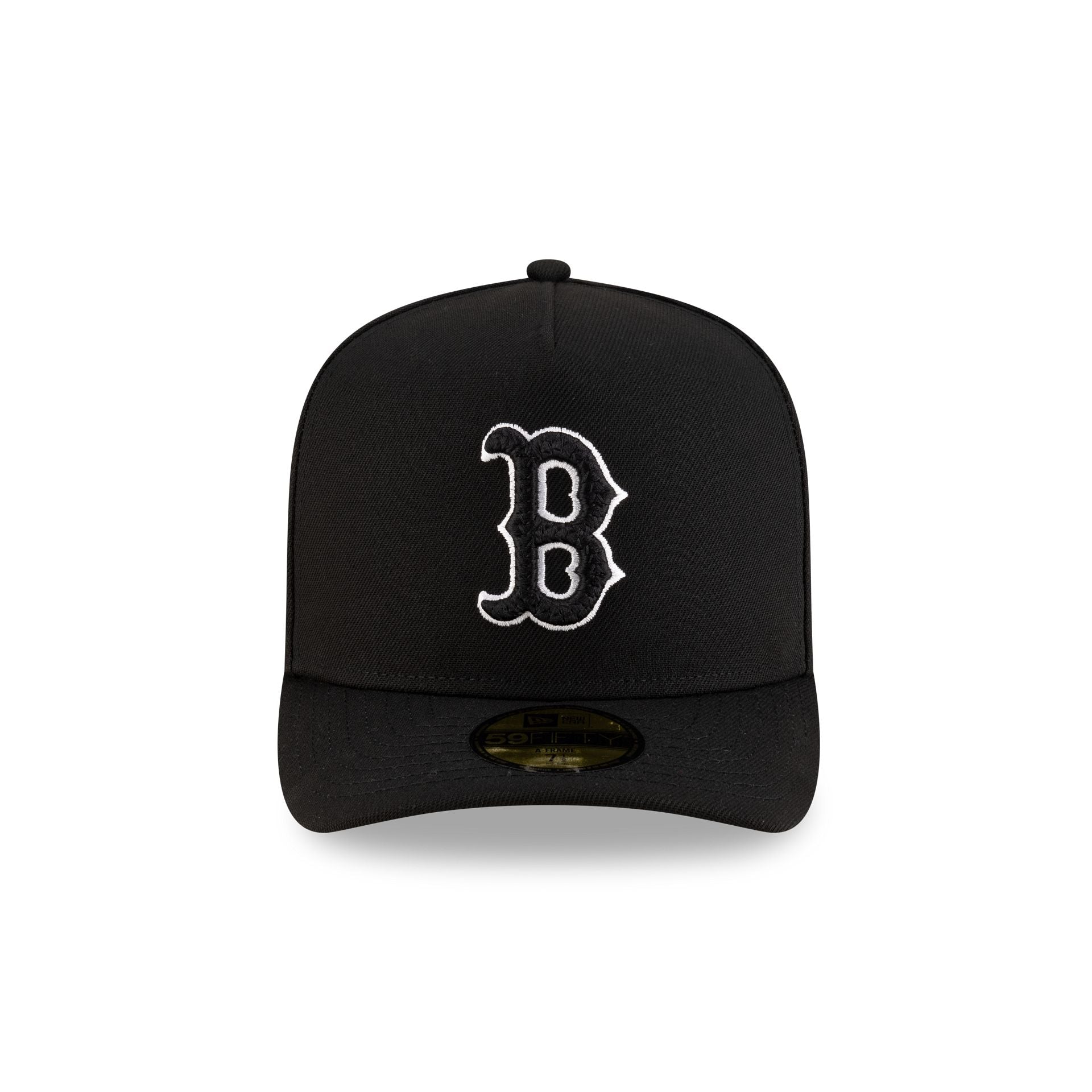 Boston Red Sox Black Script Safety Pin 59FIFTY A-Frame Fitted Hat - Image 2