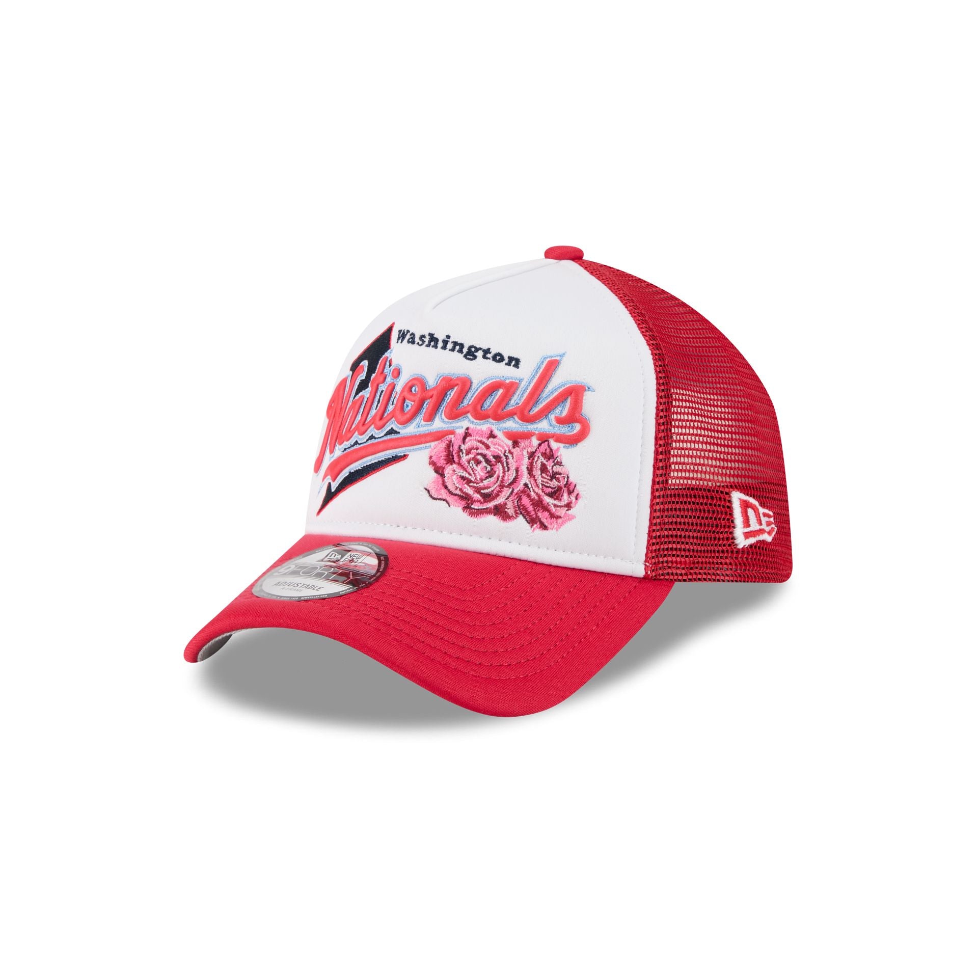 Washington Nationals State Flower 9FORTY A-Frame Trucker Hat - Image 3