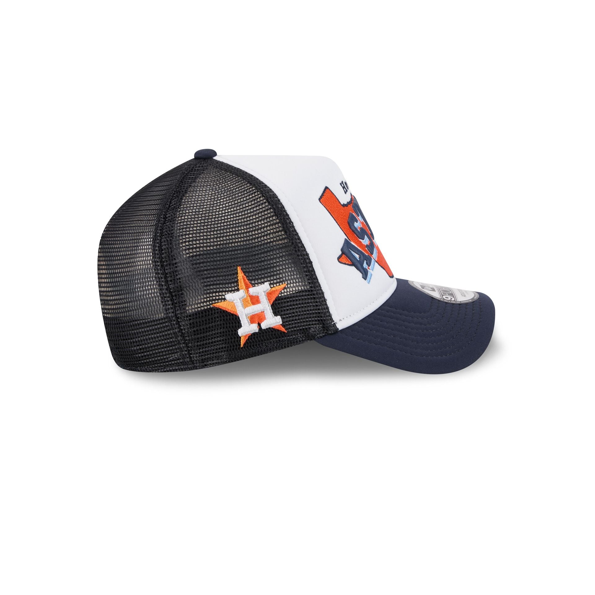 Houston Astros State Flower 9FORTY A-Frame Trucker Hat - Image 4