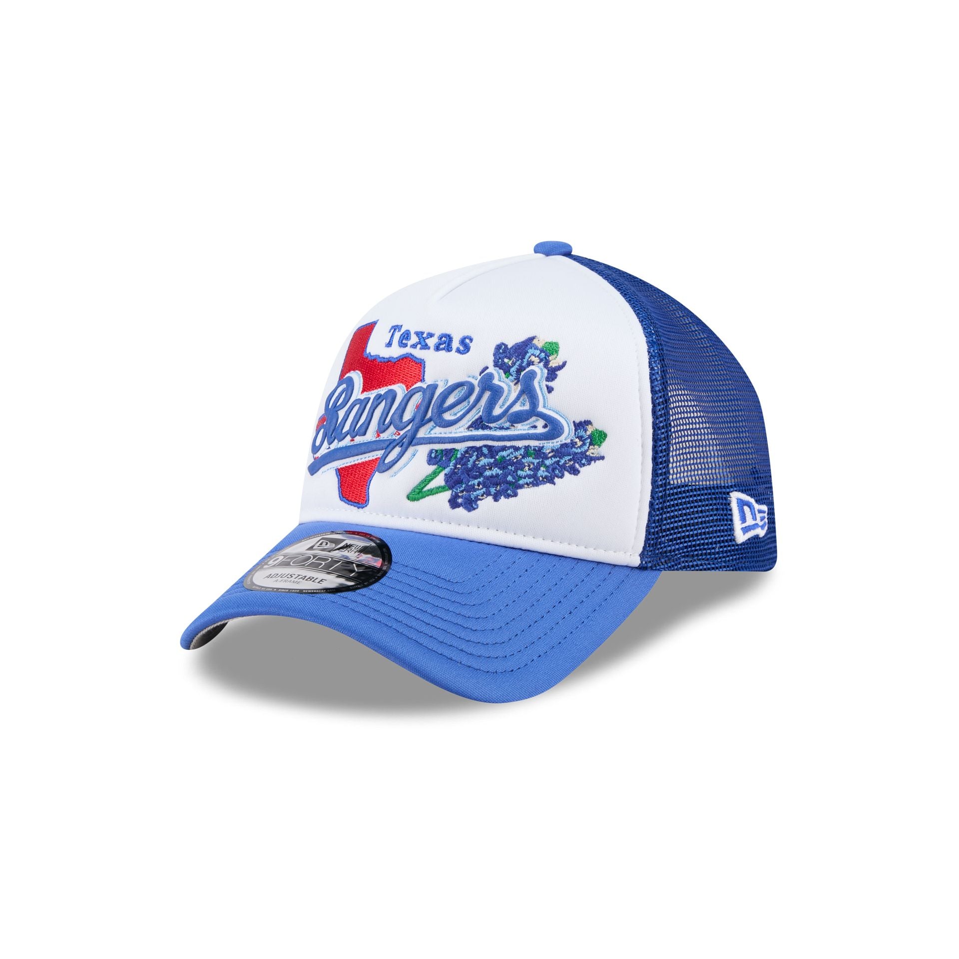 Texas Rangers State Flower 9FORTY A-Frame Trucker Hat - Image 3