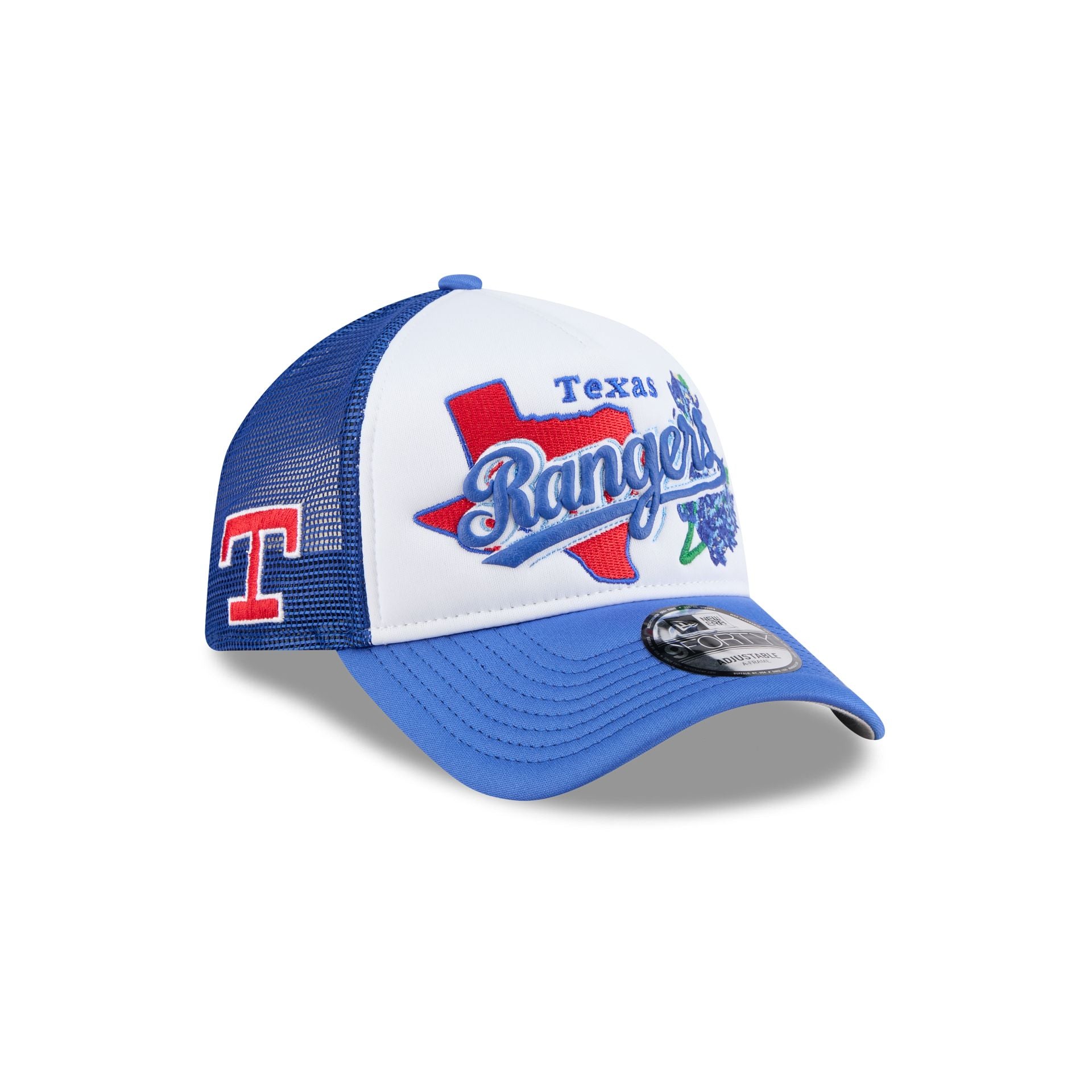 Texas Rangers State Flower 9FORTY A-Frame Trucker Hat