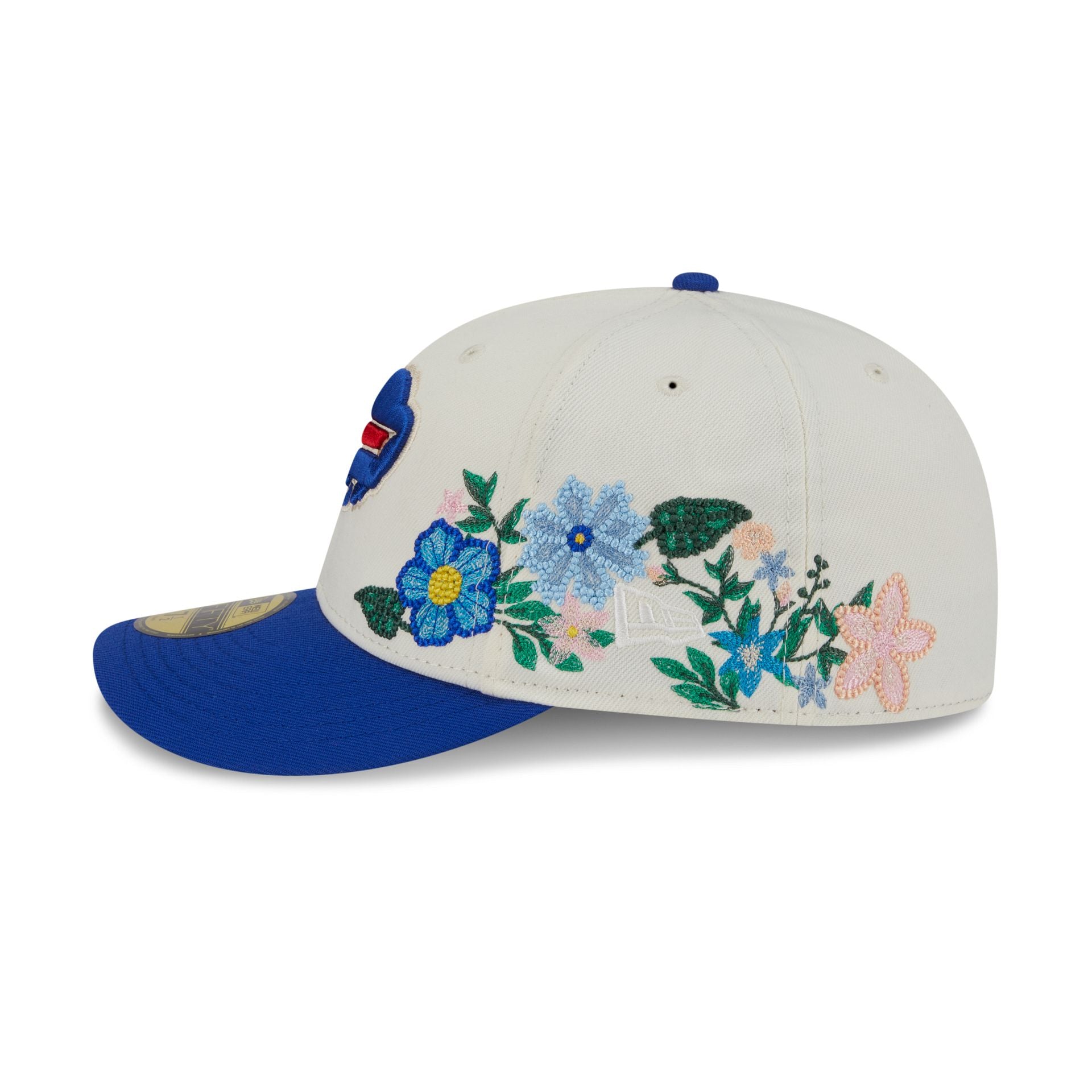 Buffalo Bills Tonal Florals White 59FIFTY Fitted Hat - Image 4