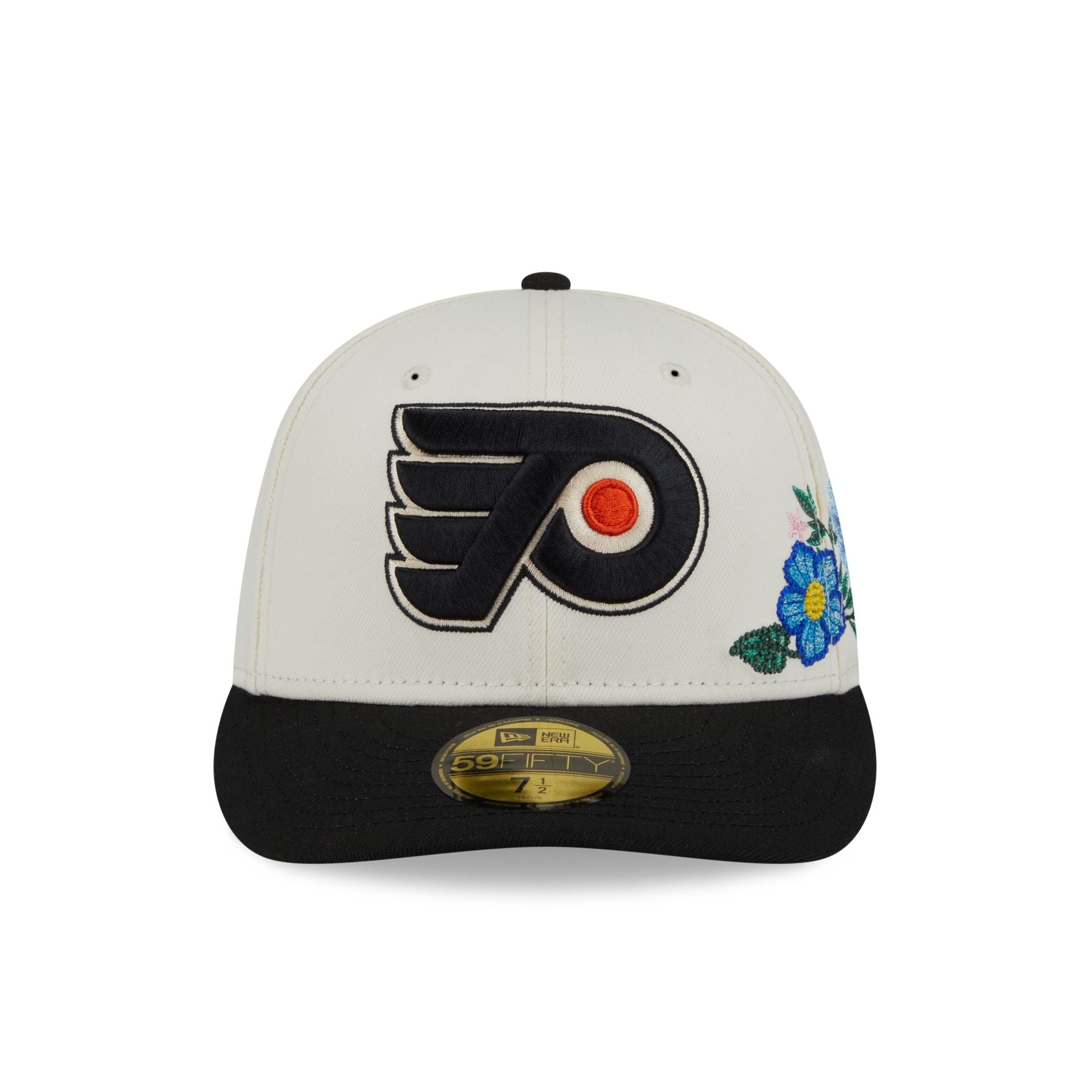 Philadelphia Flyers Tonal Florals White 59FIFTY Fitted Hat - Image 2