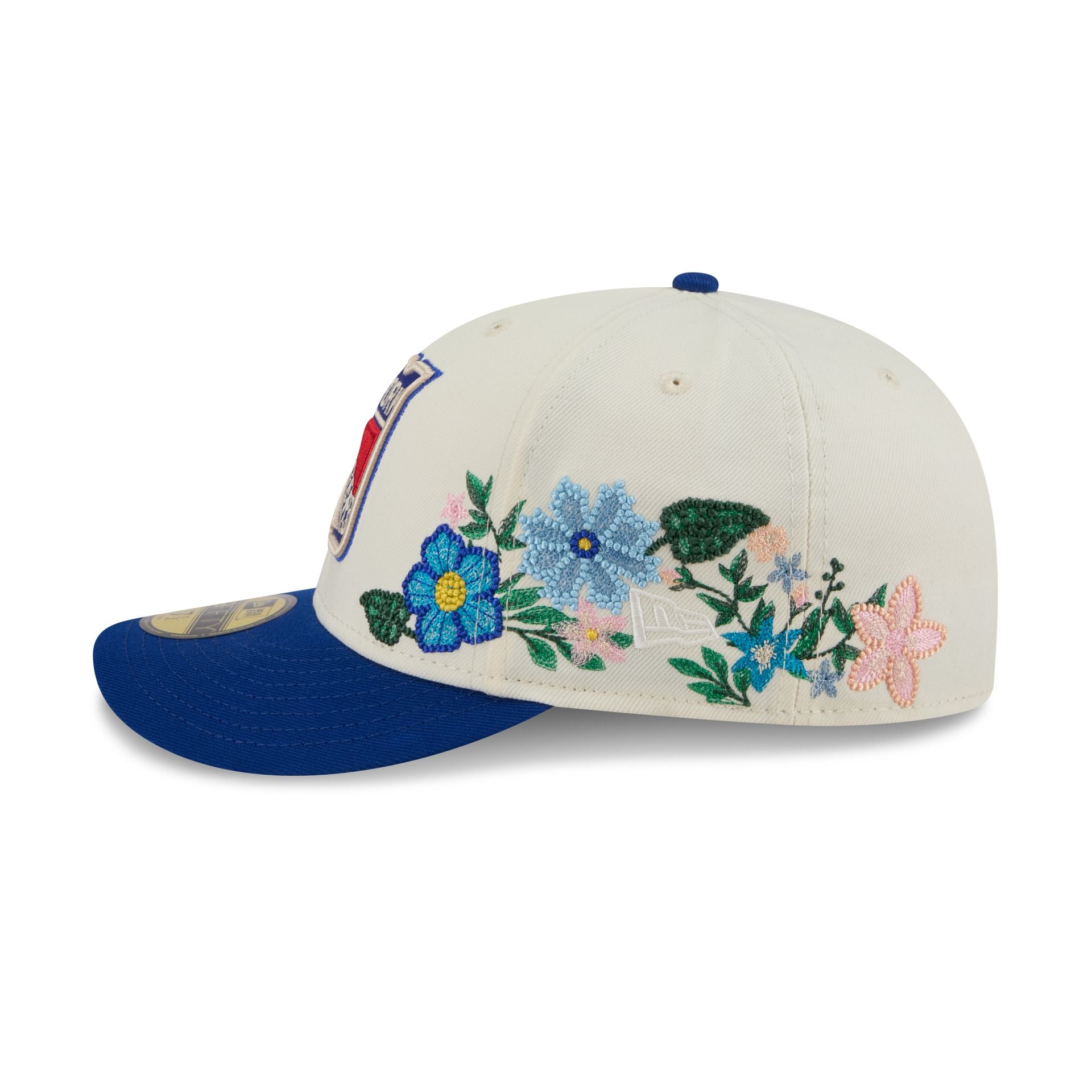 New York Rangers Tonal Florals White 59FIFTY Fitted Hat - Image 4