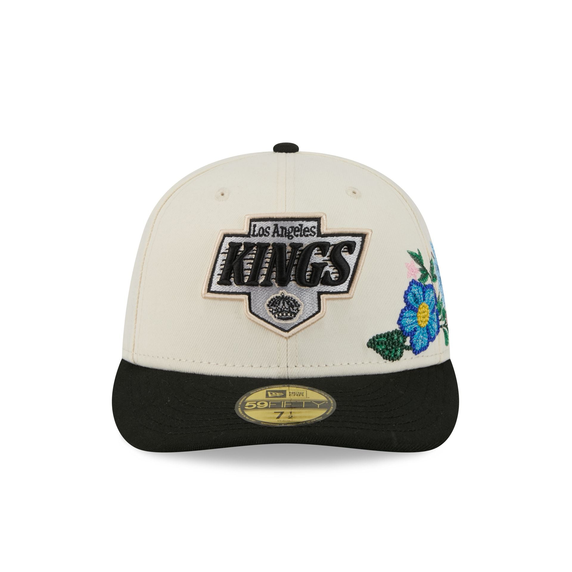 Los Angeles Kings Tonal Florals White 59FIFTY Fitted Hat - Image 2
