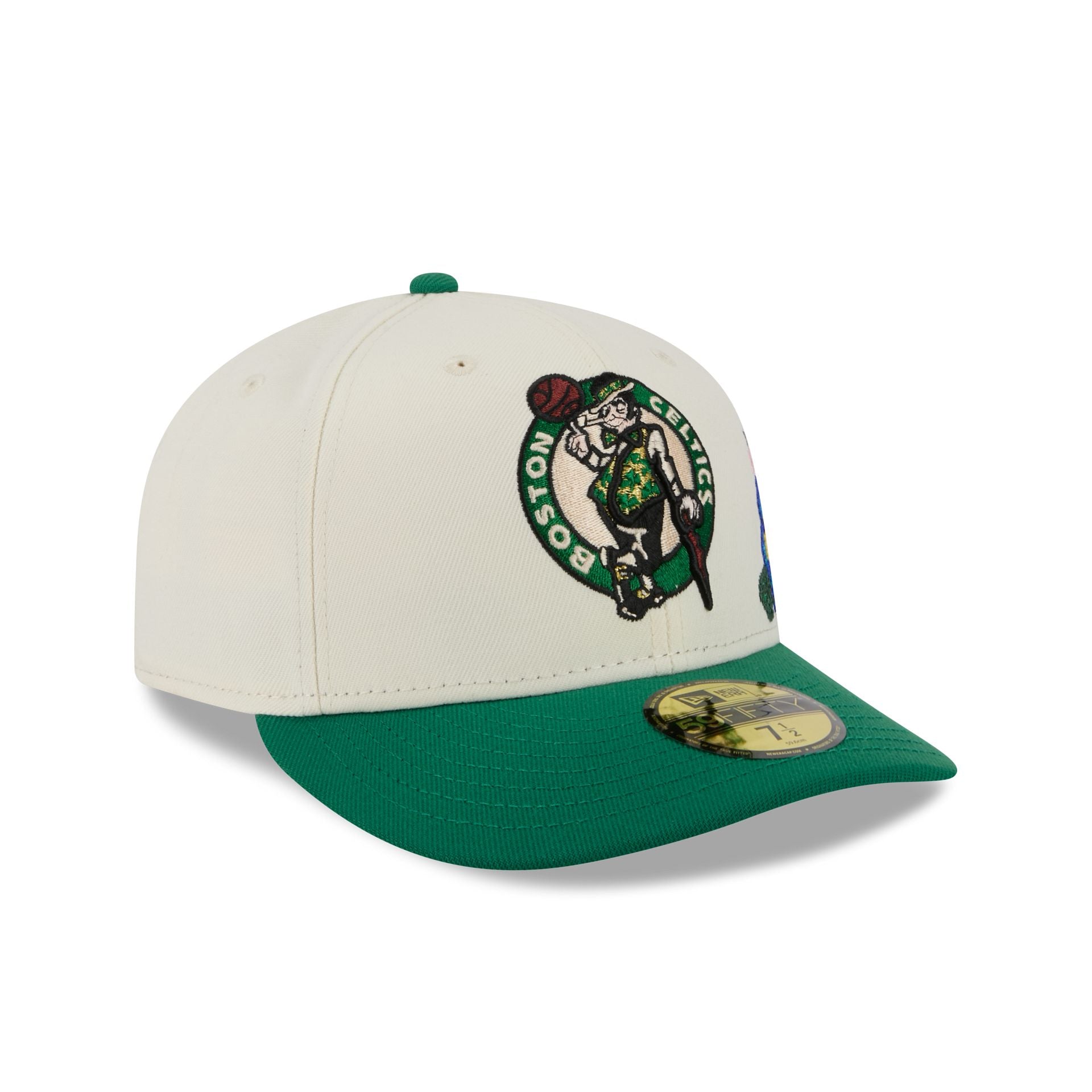 Boston Celtics Tonal Florals White 59FIFTY Fitted Hat - Image 3