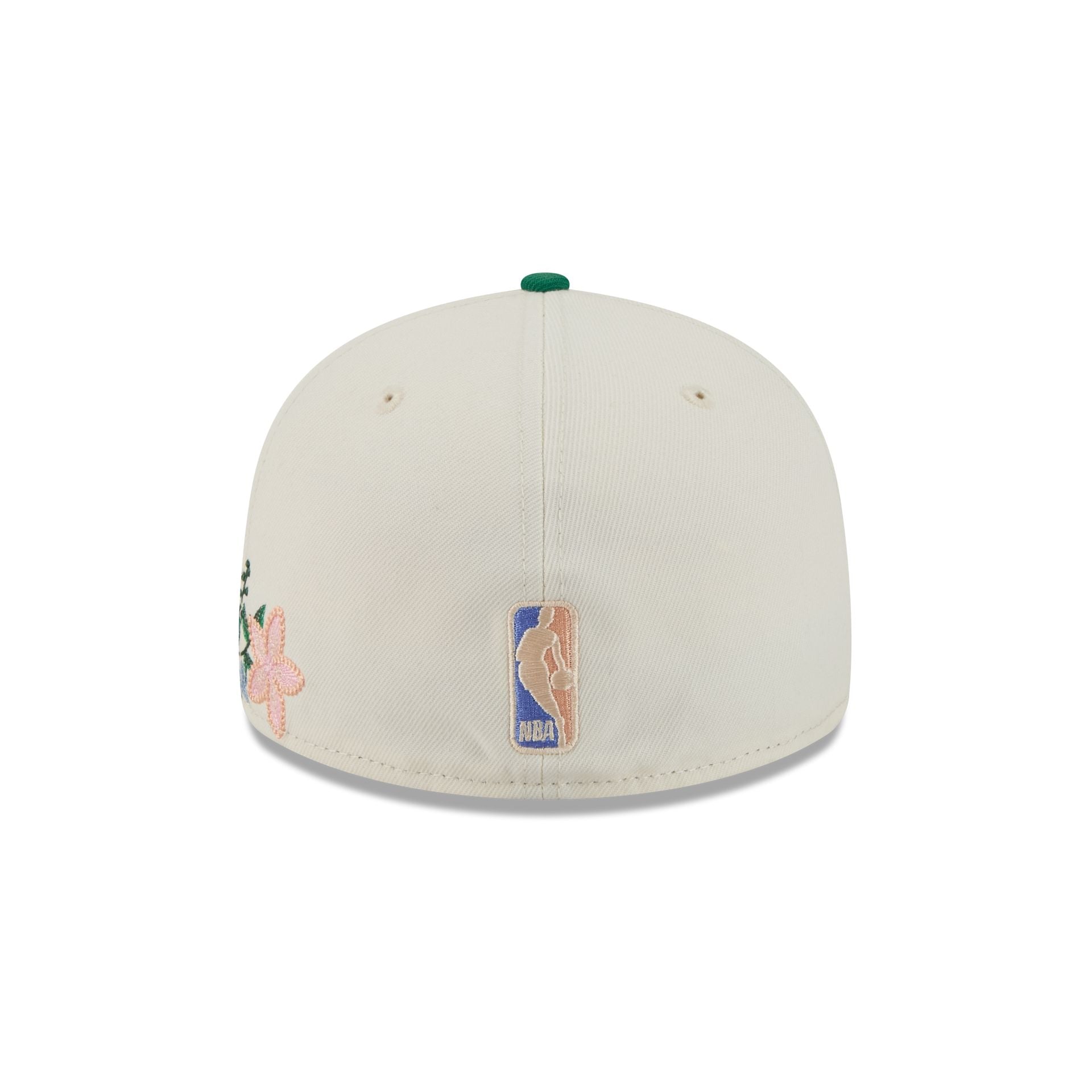Boston Celtics Tonal Florals White 59FIFTY Fitted Hat - Image 6