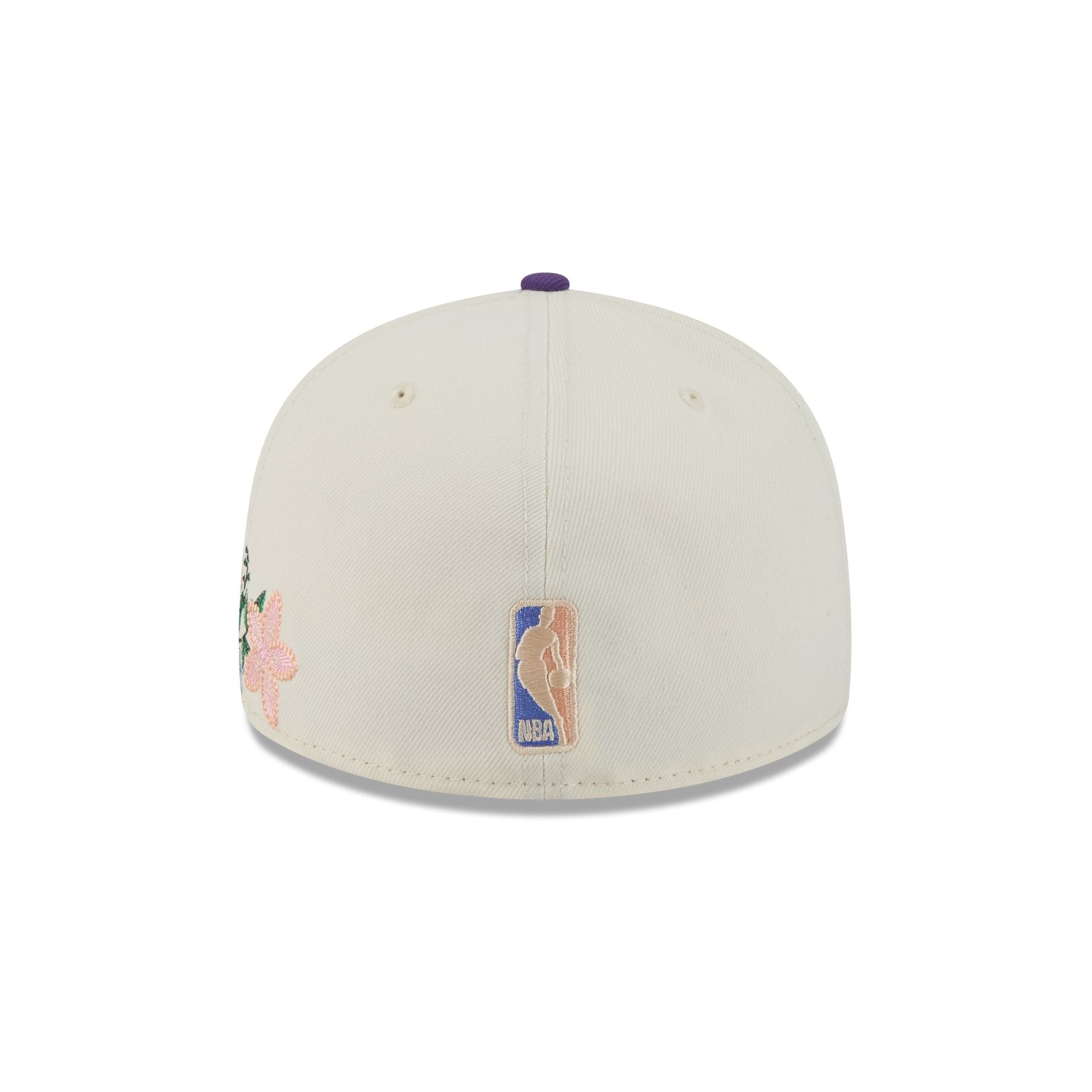 Los Angeles Lakers Tonal Florals White 59FIFTY Fitted Hat - Image 6