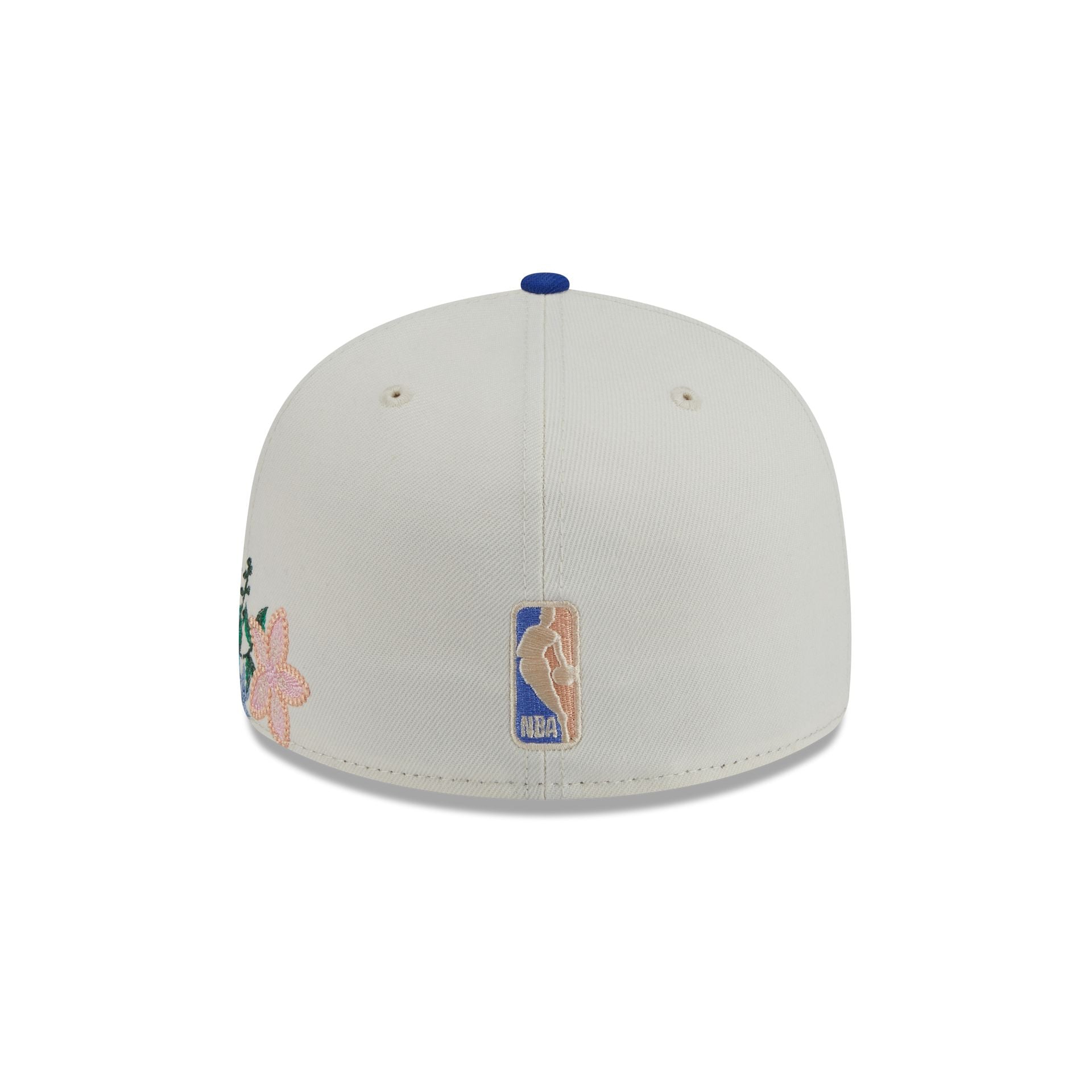 New York Knicks Tonal Florals White 59FIFTY Fitted Hat - Image 7