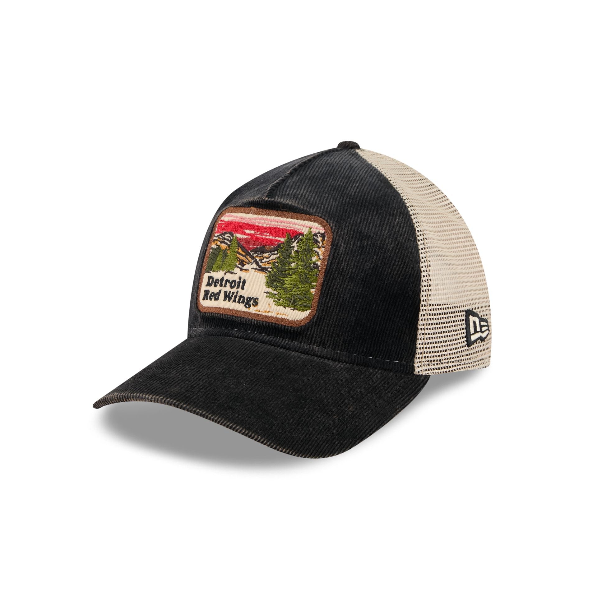 Detroit Red Wings Vintage Landscape 9TWENTY A-Frame Trucker Hat - Image 3
