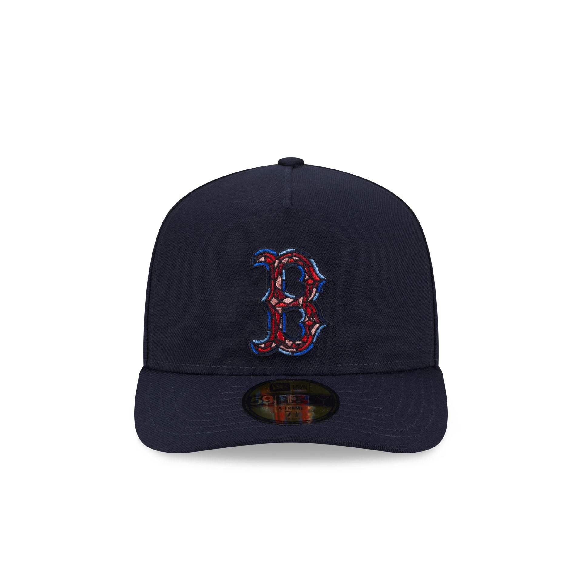 Boston Red Sox Stained Glass 59FIFTY A-Frame Fitted Hat - Image 2
