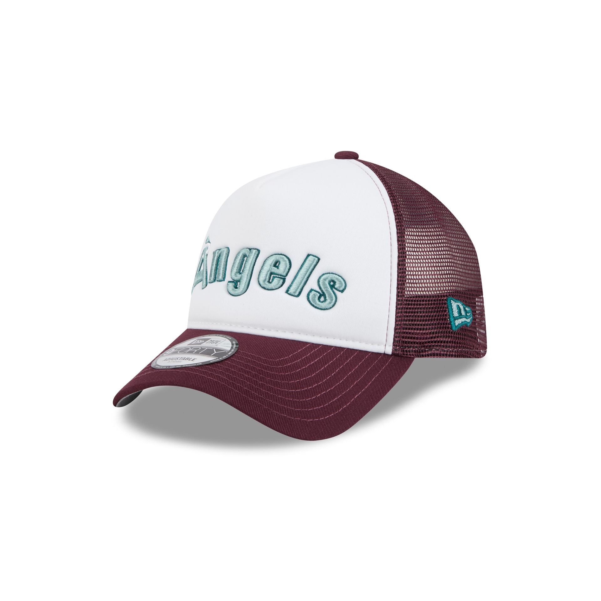 Los Angeles Angels Optic White 9FORTY A-Frame Snapback Hat - Image 3