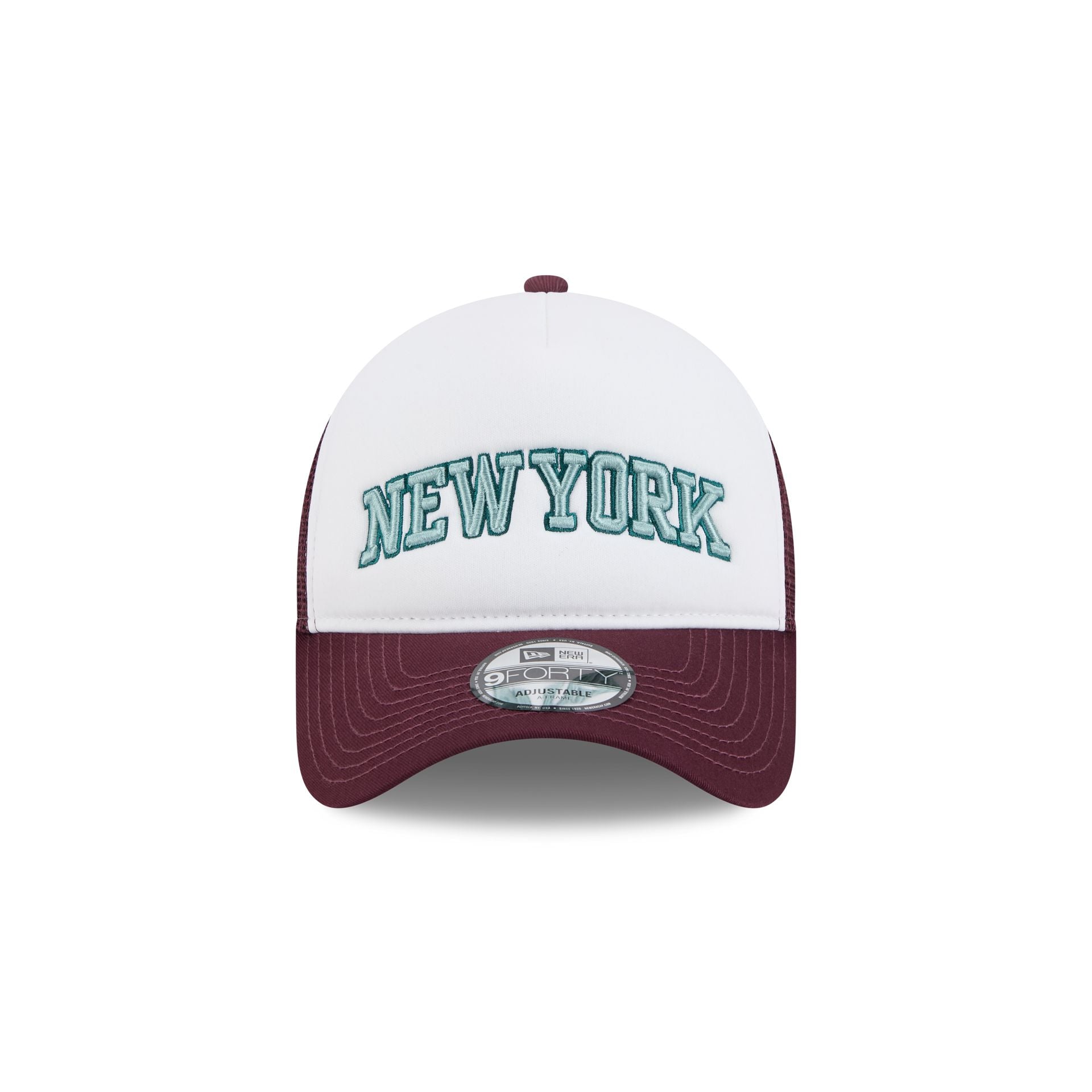 New York Knicks Optic White 9FORTY A-Frame Snapback Hat - Image 2