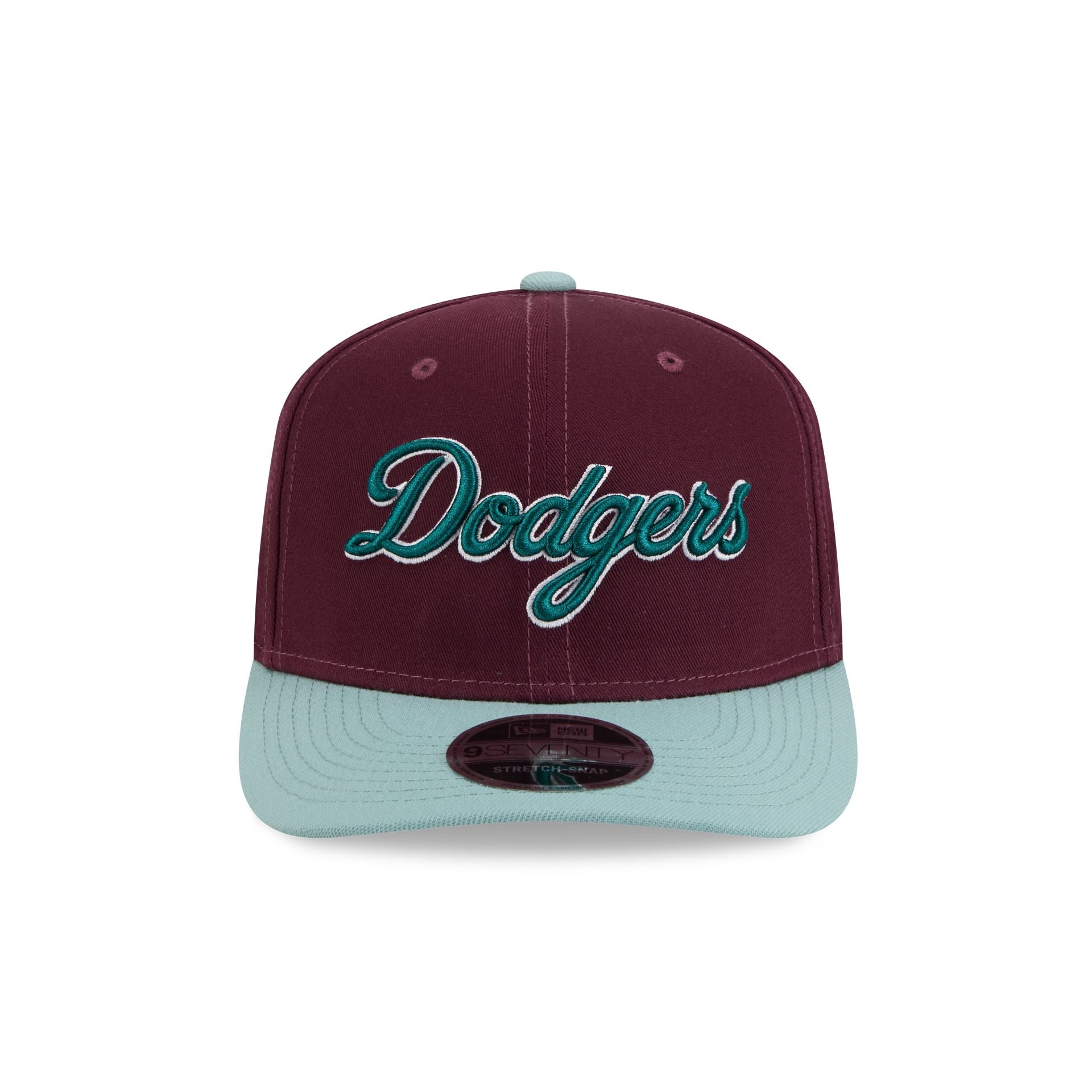 Los Angeles Dodgers Maroon 9SEVENTY Stretch-Snap Hat - Image 2